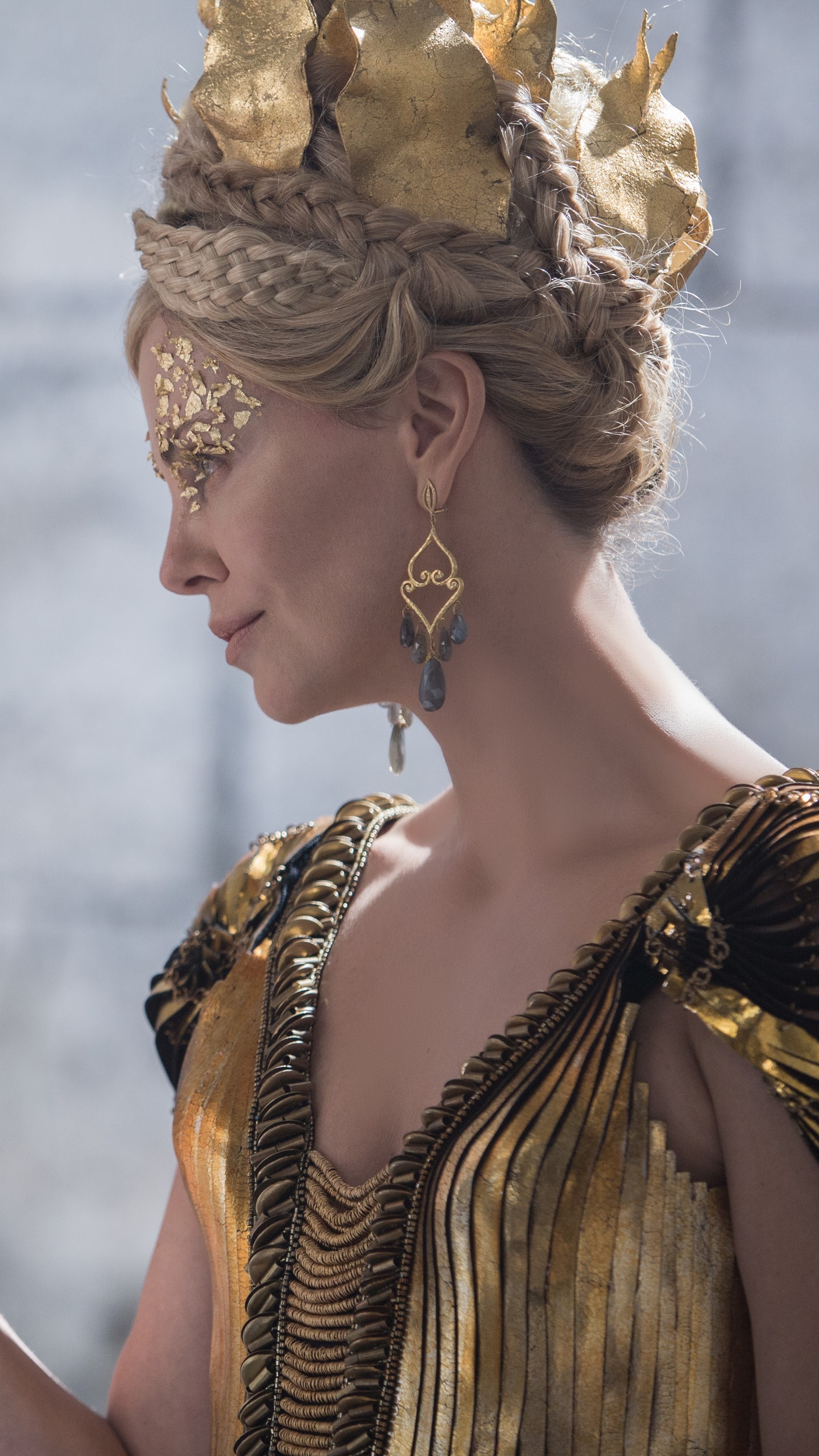 Charlize Theron: The Huntsman: Winter's War, Starring as Queen Ravenna. 2160x3840 4K Background.