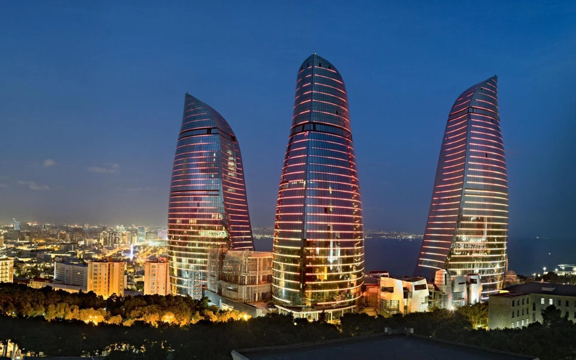 Azerbaijan: Located in Asia, Bordered by four countries – Russia, Georgia, Armenia, and Iran. 1920x1200 HD Wallpaper.