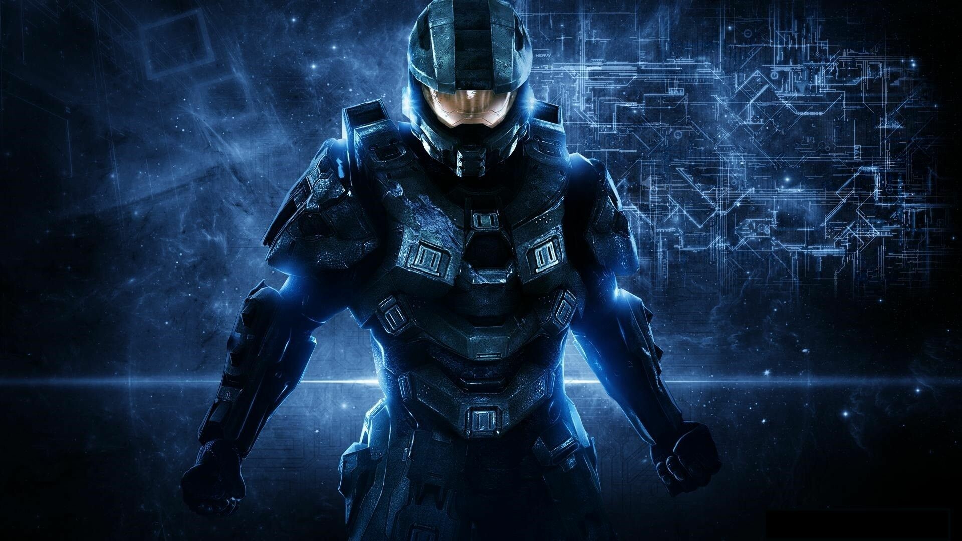 Halo: The Master Chief's backstory is revealed in the 2001 novel The Fall of Reach. 1920x1080 Full HD Background.