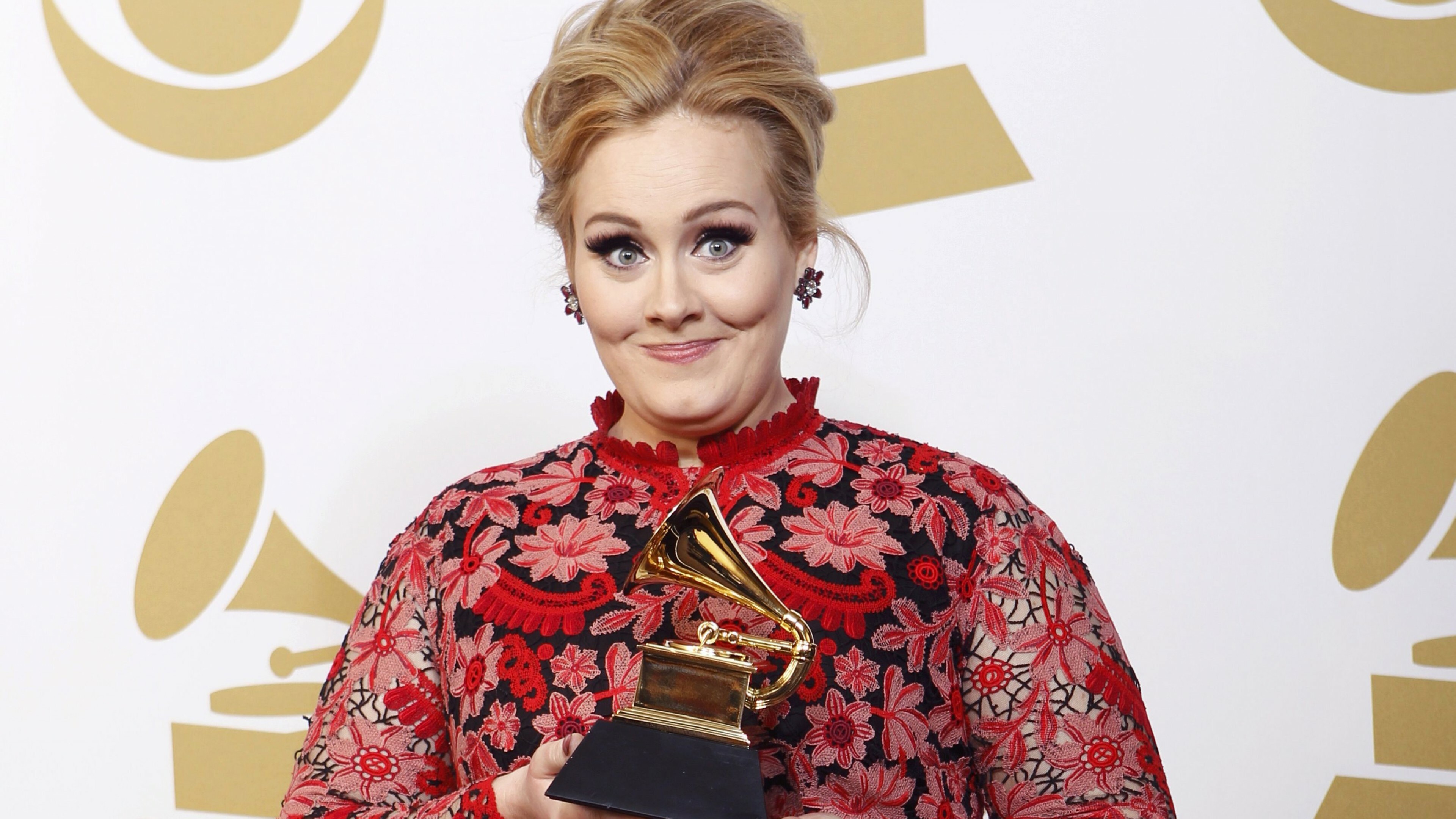 Adele, Best celebrity singer, Singer-songwriter, Grammys 2015, 3840x2160 4K Desktop