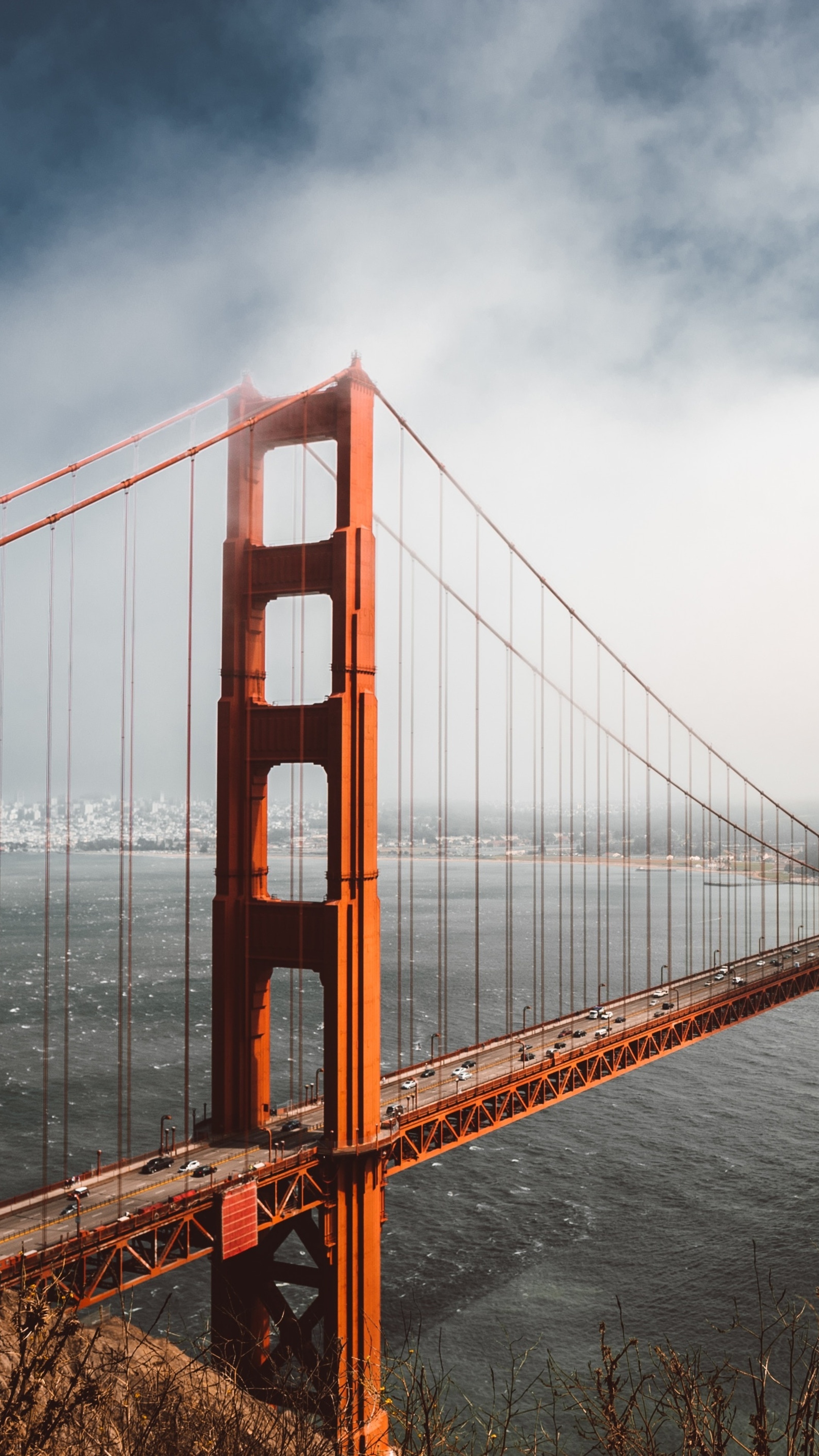 San Francisco Skyline, Travels, Golden Gate Bridge, Sony Xperia, 2160x3840 4K Handy