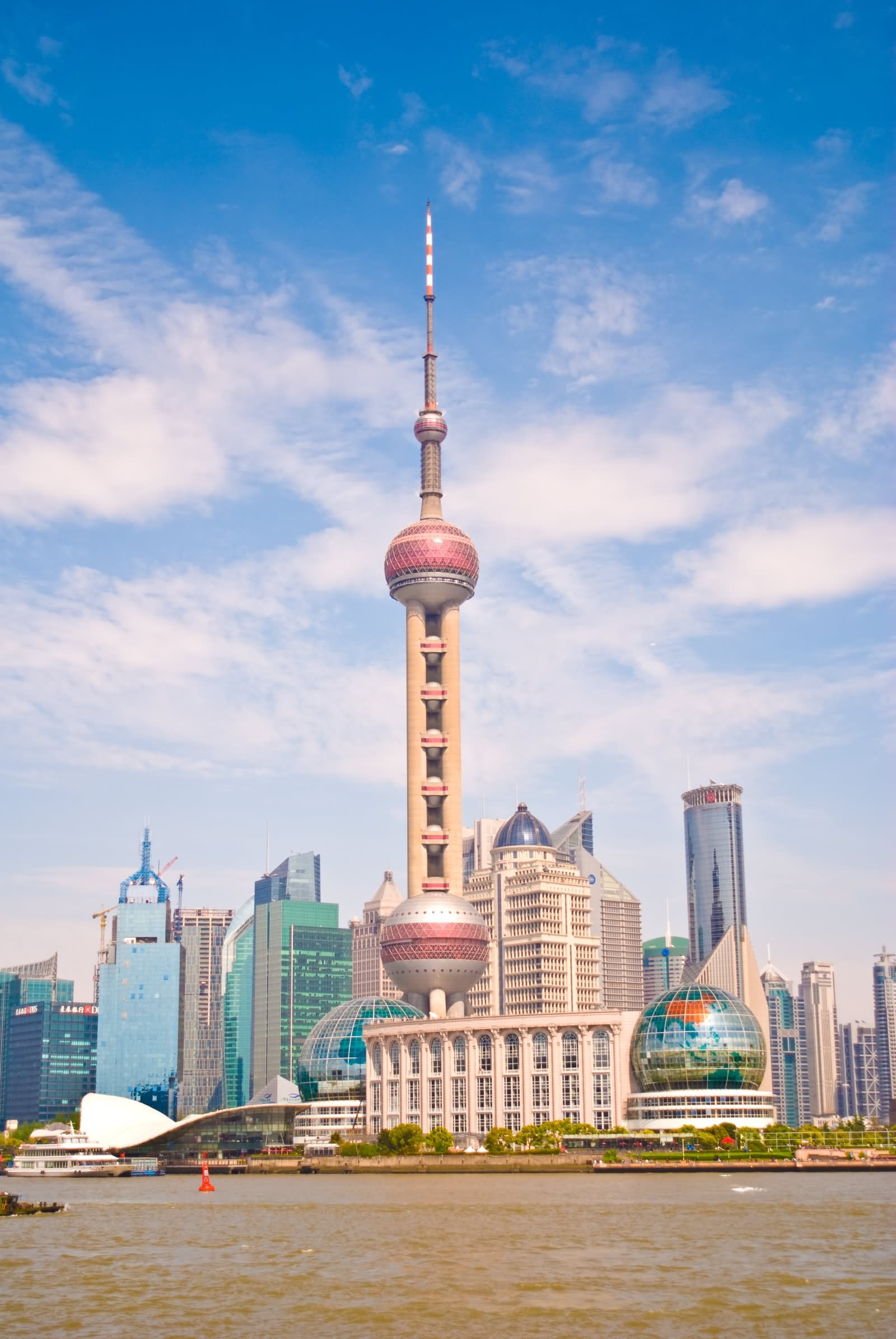 Oriental Pearl Tower, Travels, Shanghai, China, 1600x2390 HD Phone