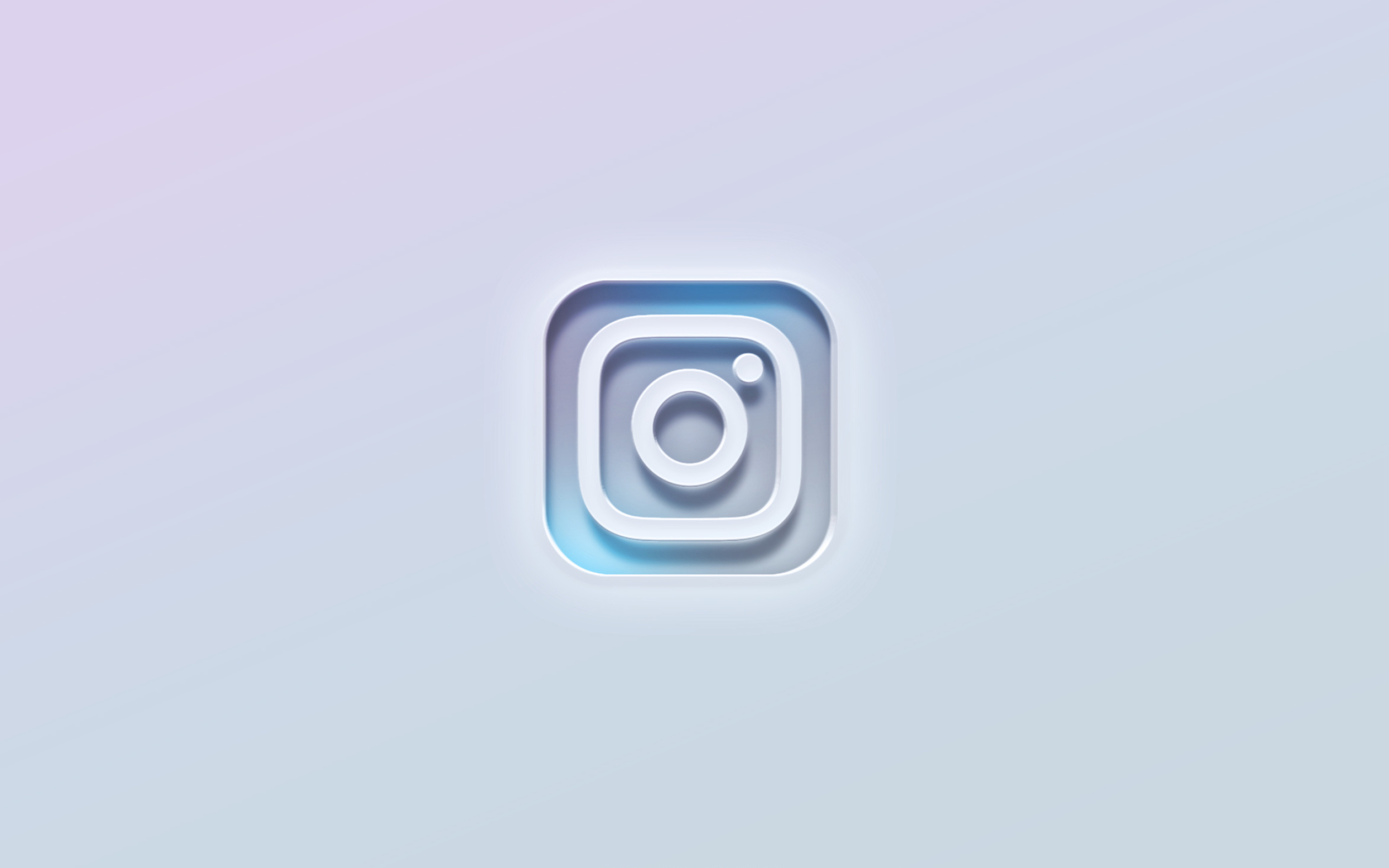 Instagram Logo Cut Out, 3D Text, White background, HD quality, Other, 2880x1800 HD Desktop