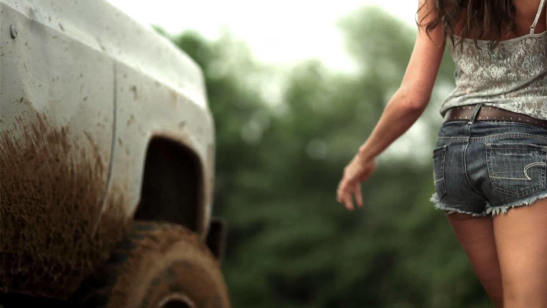Girls and Trucks: Mud splatter, Off-road, SUV, Automotive tire, Mud driving, Shorts. 1920x1080 Full HD Background.