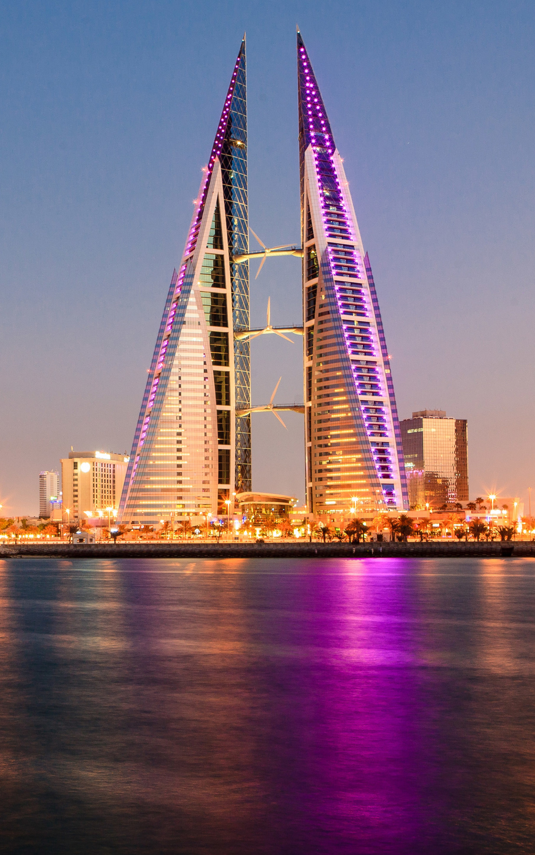 Manama (Bahrain), Modern metropolis, Architectural marvels, Vibrant city life, 1760x2800 HD Handy