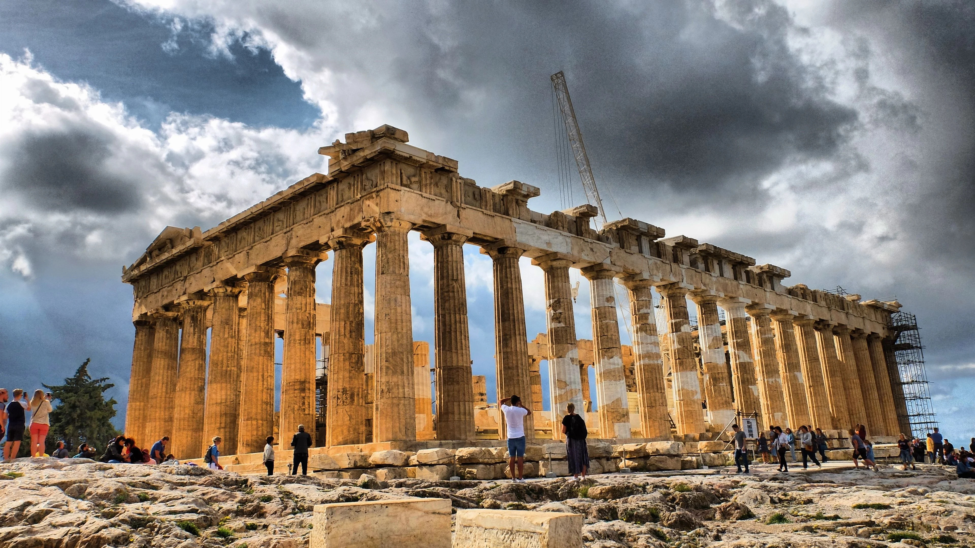 Greece ruins wallpapers, Historical heritage, Ancient beauty, Cultural wonders, 3840x2160 4K Desktop