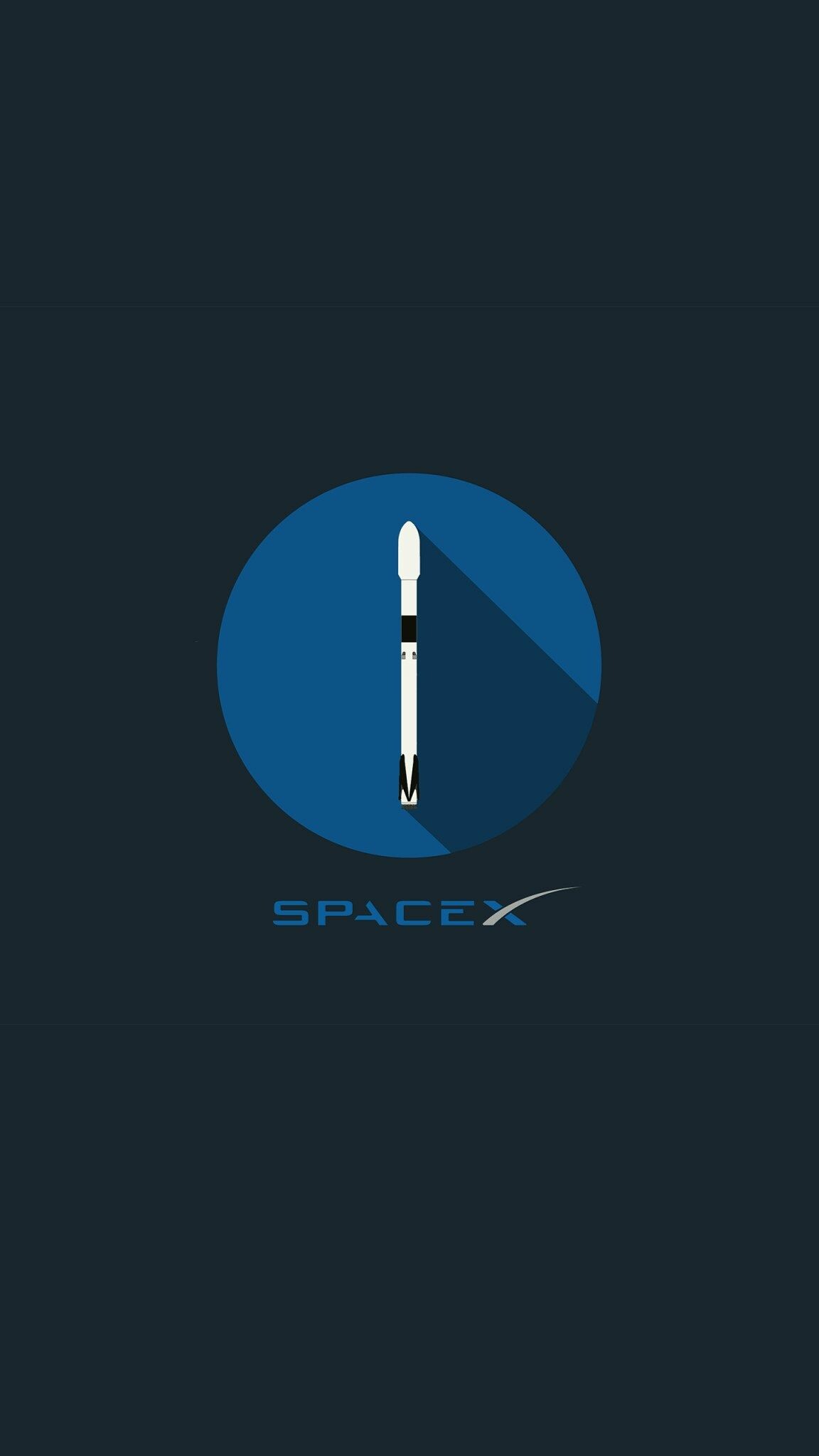 Elon Musk: Logo, Brand, Minimalistic, SpaceX. 1160x2050 HD Wallpaper.