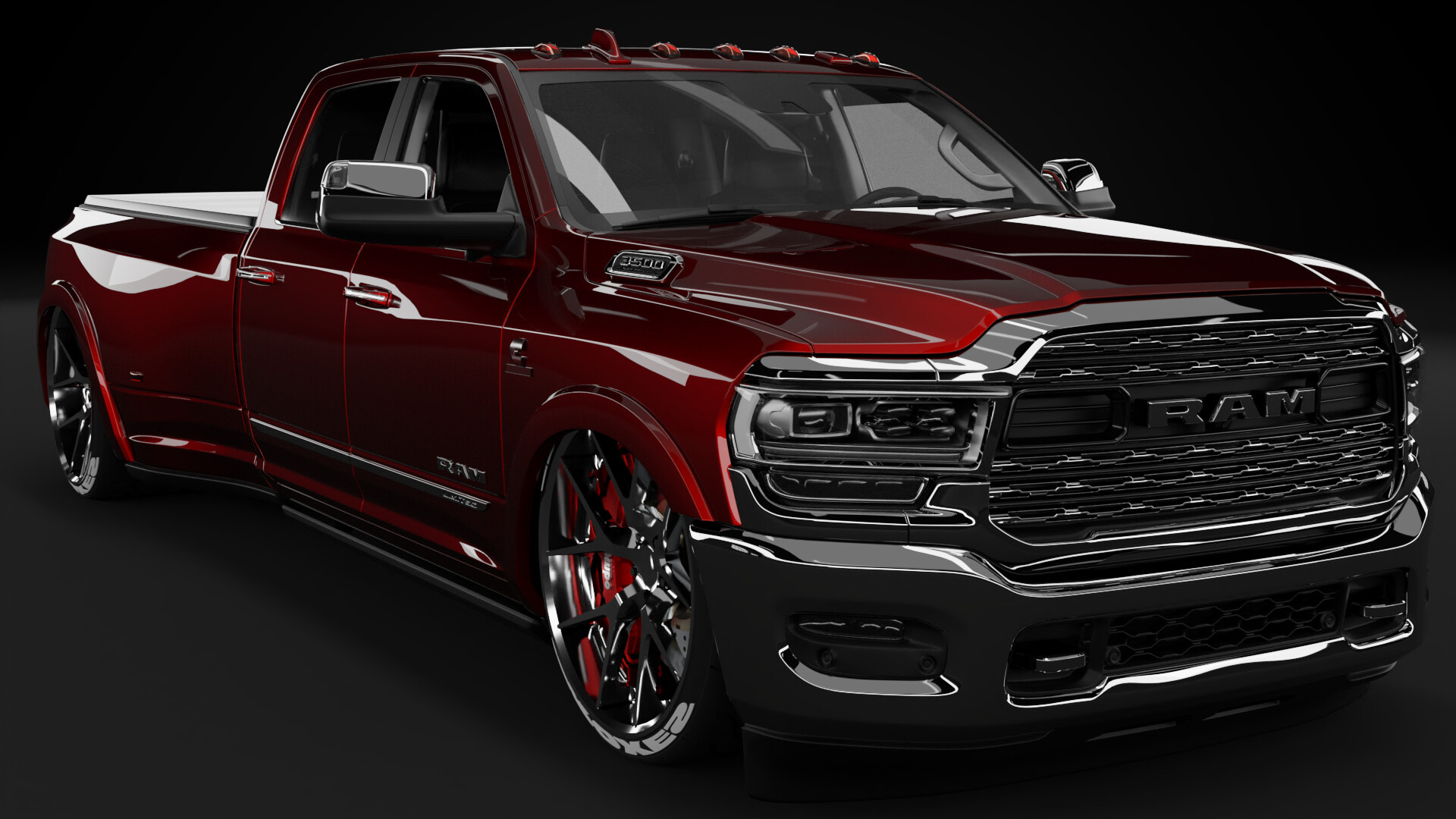 Ram 3500, HD Limited Dually, Dominate the road, Robust power, 1920x1080 Full HD Desktop