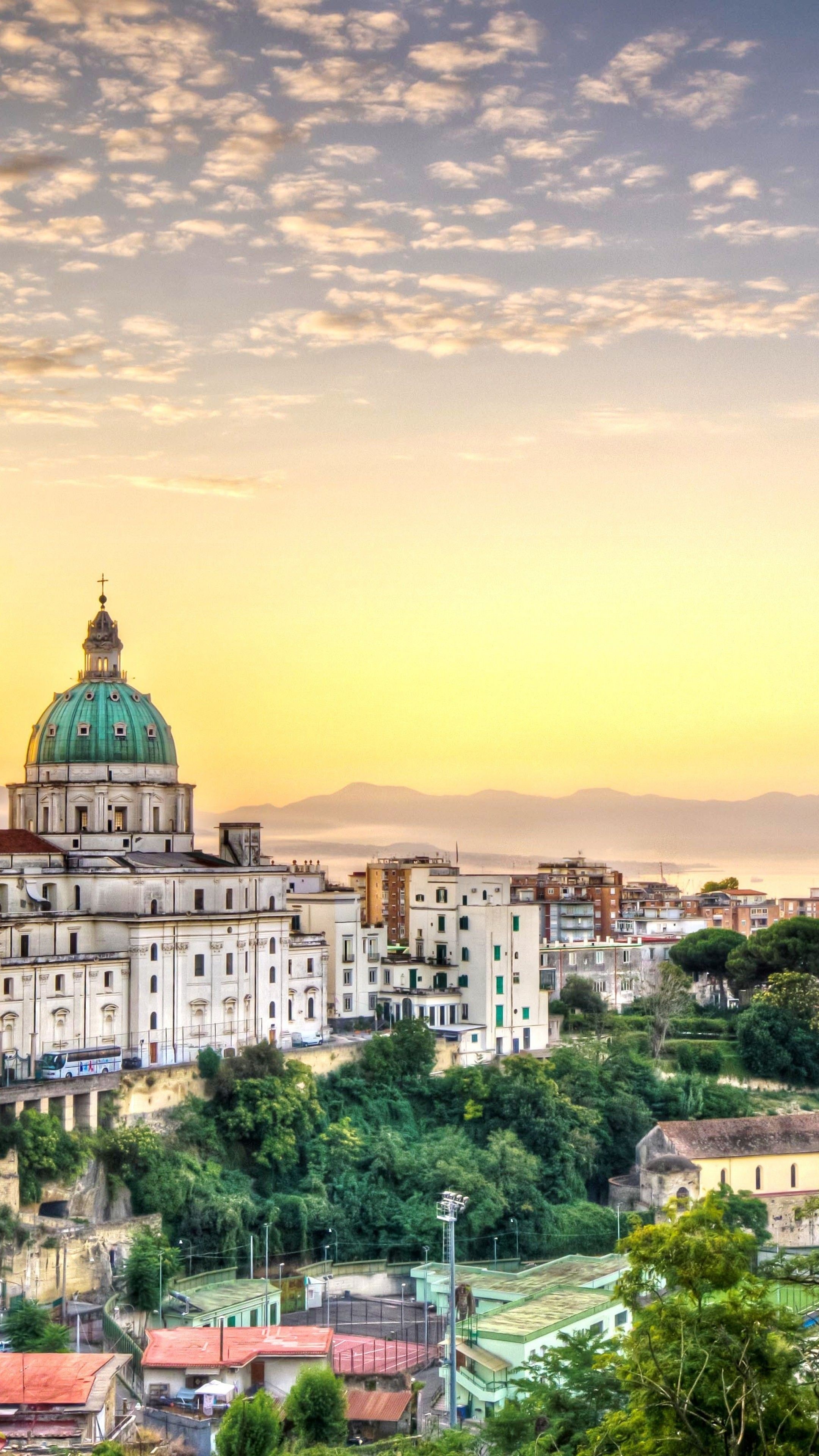 Naples Italy, Picturesque city, Italian charm, Scenic beauty, 2160x3840 4K Handy
