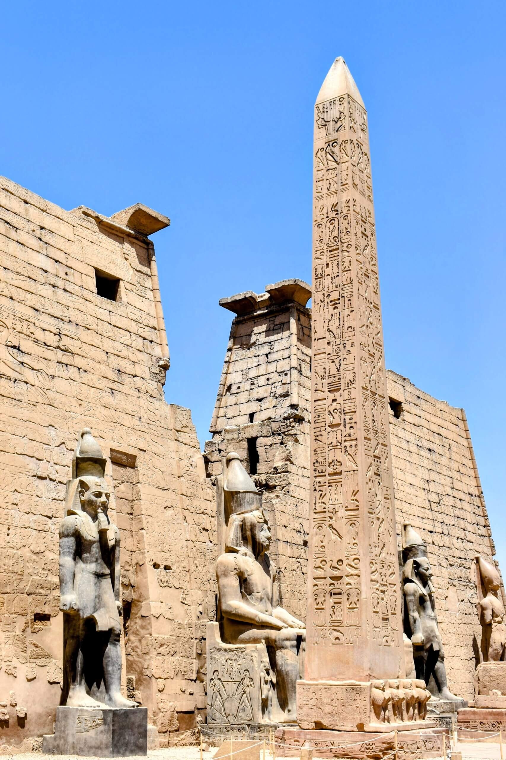 Luxor Temple, Egypt, Ancient adventures, Horses, 1710x2560 HD Phone