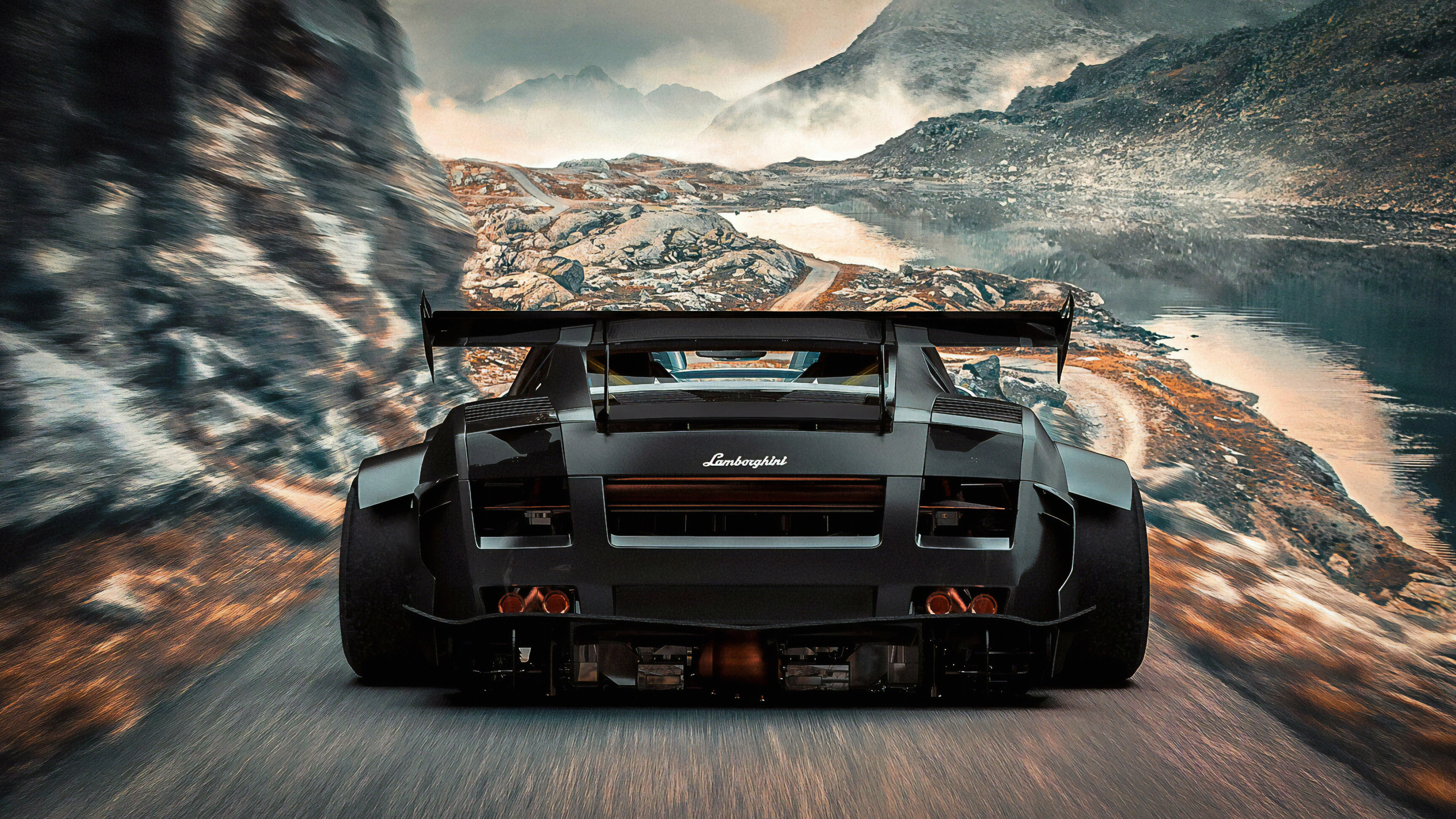 Lamborghini: Prior to the sports cars, the company produced tractors. 3840x2160 4K Wallpaper.