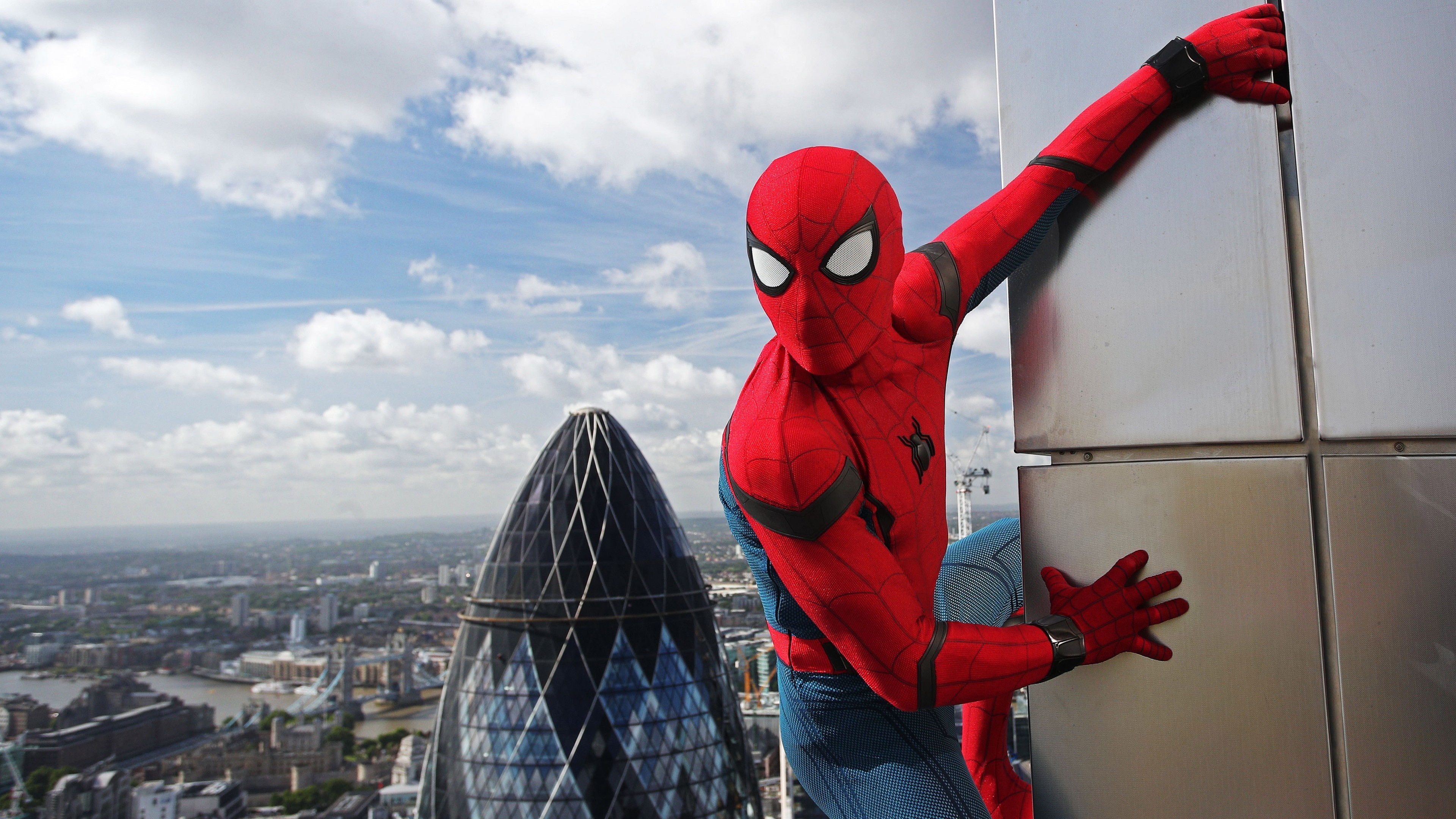 Spider-Man: Homecoming, Marvel superhero, Action-packed adventure, Web-slinging action, 3840x2160 4K Desktop