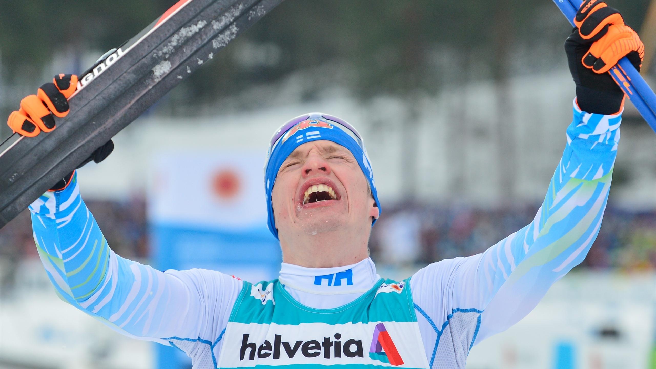 Iivo Niskanen, Cross-country victory, Skiing news, Eurosport coverage, 2560x1440 HD Desktop