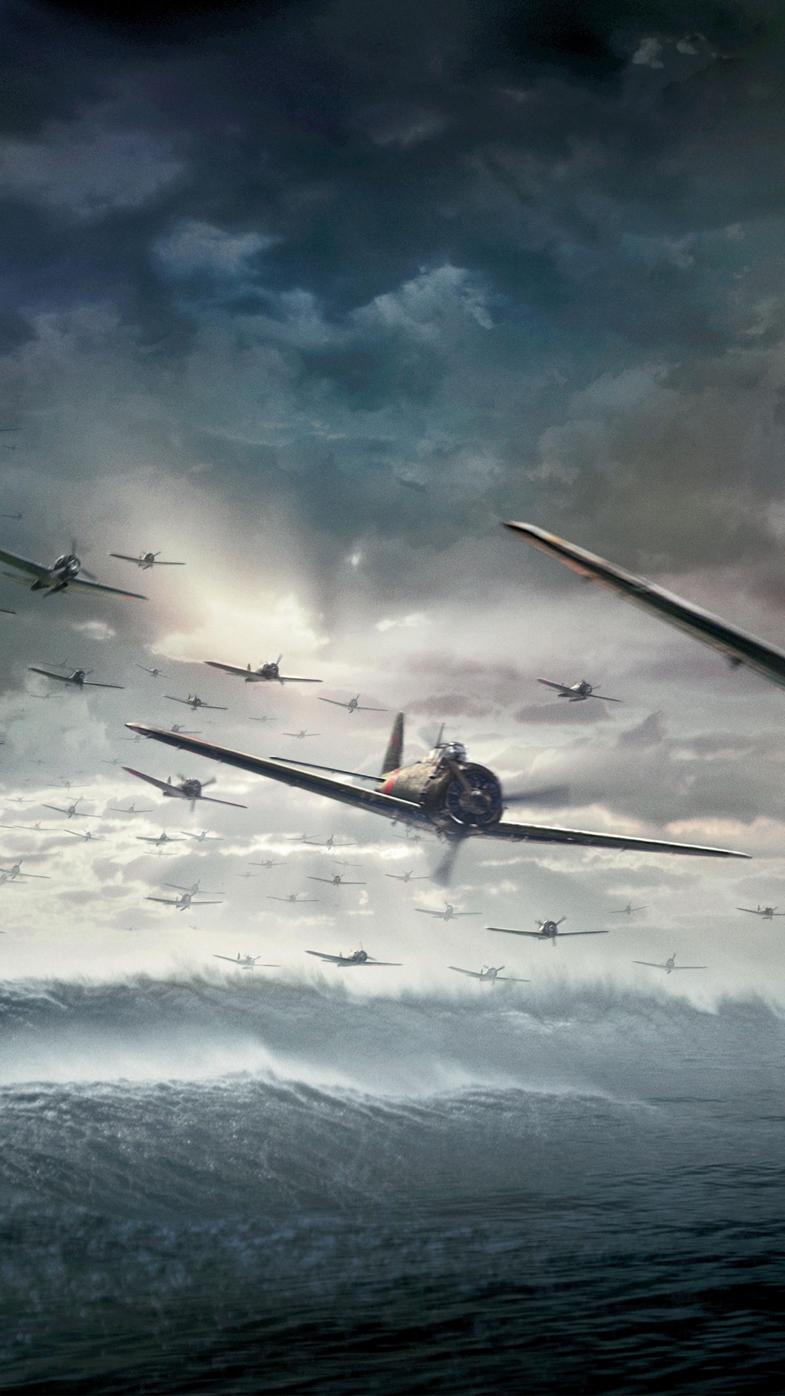 Pearl Harbor: Produced by Michael Bay and Jerry Bruckheimer and written by Randall Wallace. 1540x2740 HD Background.