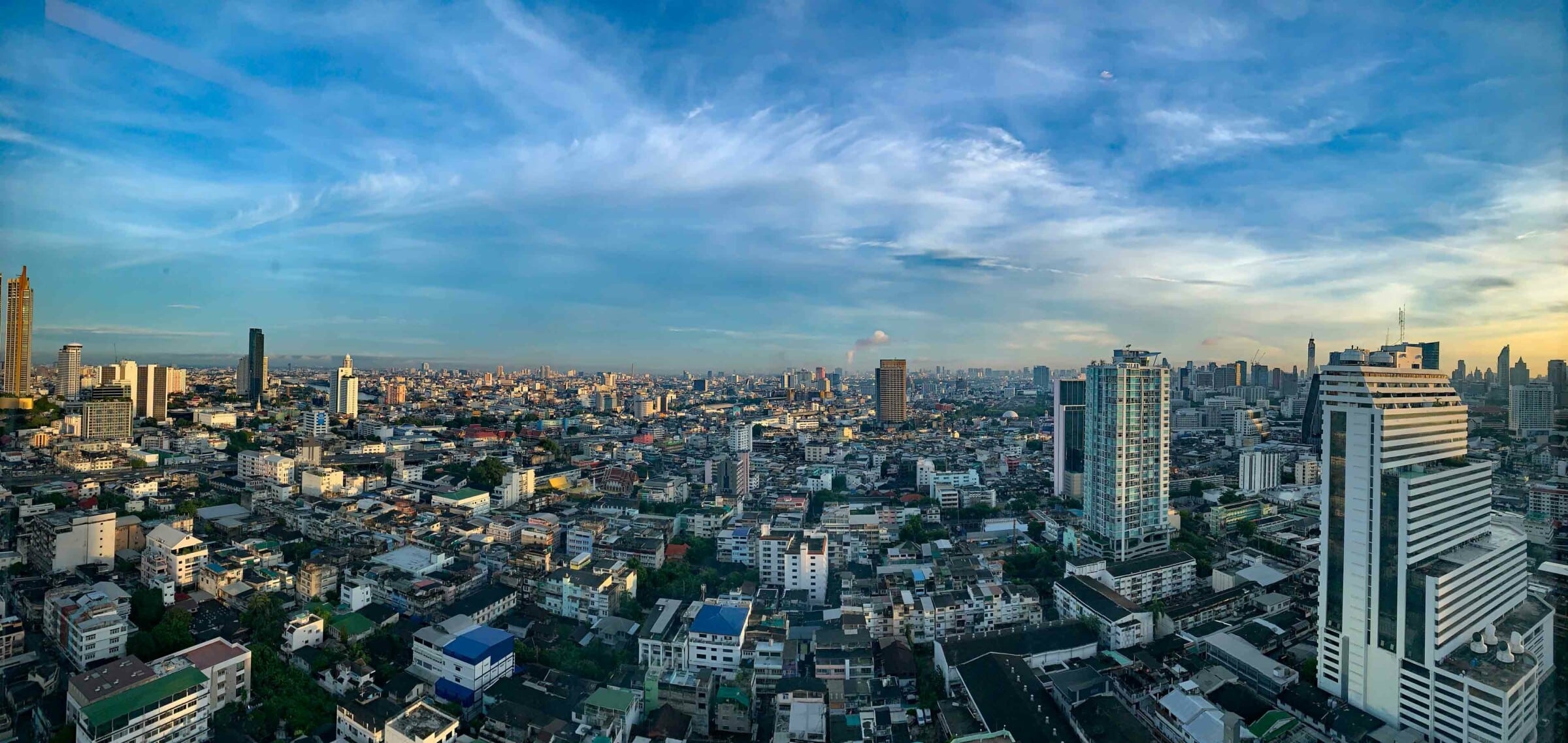 Bangkok skyline, Sehenswrdigkeiten interessante orte, 2400x1140 Dual Screen Desktop