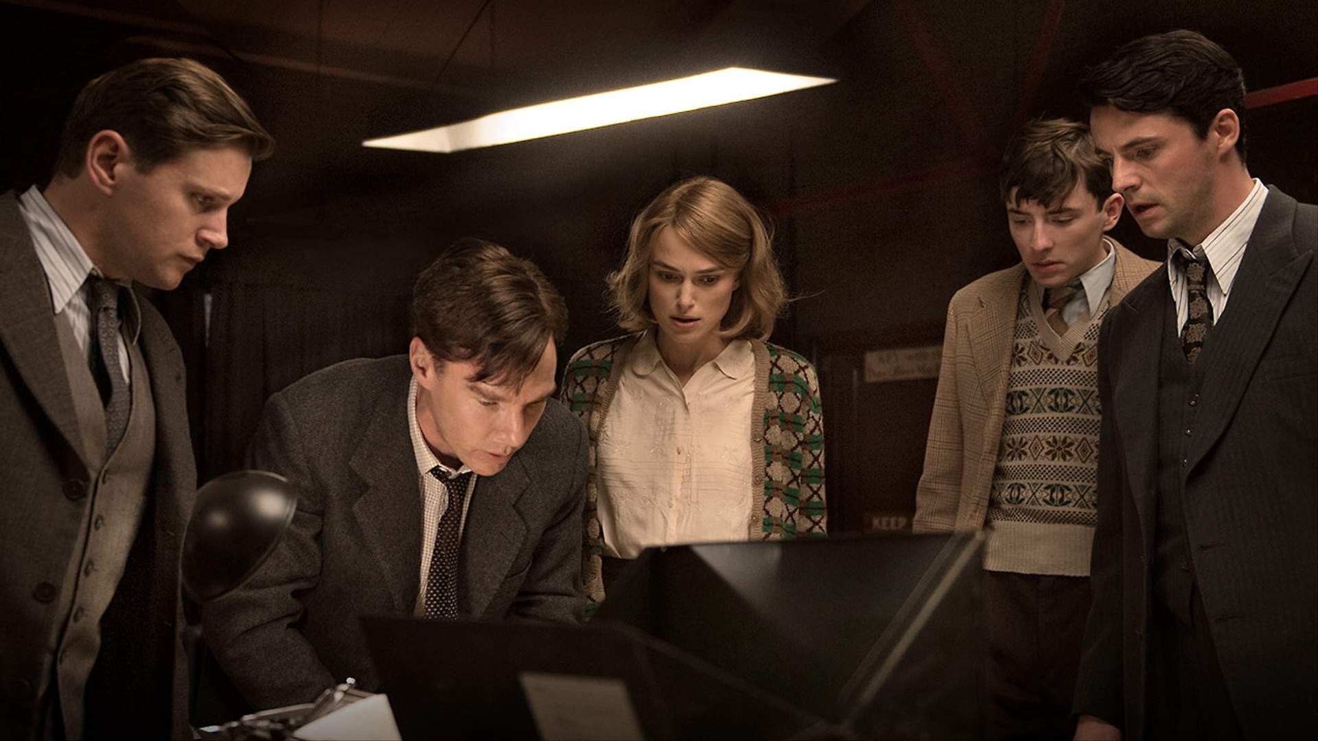 The Imitation Game: The wartime efforts of Alan Turing, whose work was essential to defeating the German army, 2014, Drama. 1920x1080 Full HD Wallpaper.