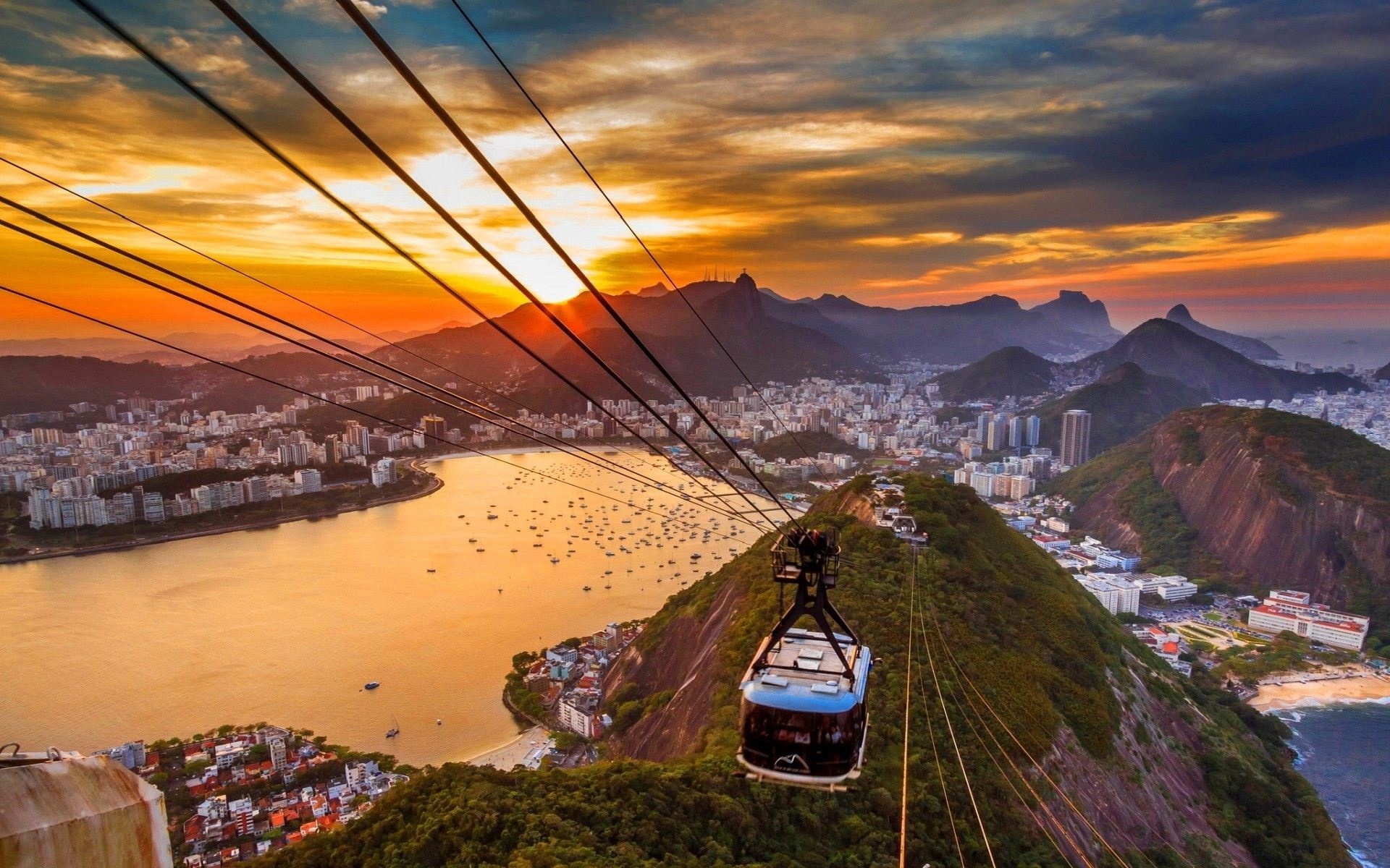 Rio de Janeiro, Travels, HD wallpapers, Brazil flag, 1920x1200 HD Desktop