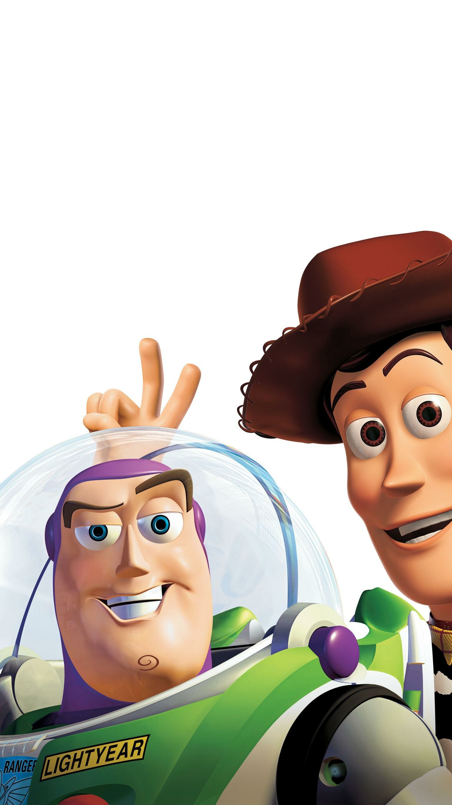 Toy Story: Tom Hanks as Woody and Tim Allen as Buzz Lightyear. 1540x2740 HD Wallpaper.