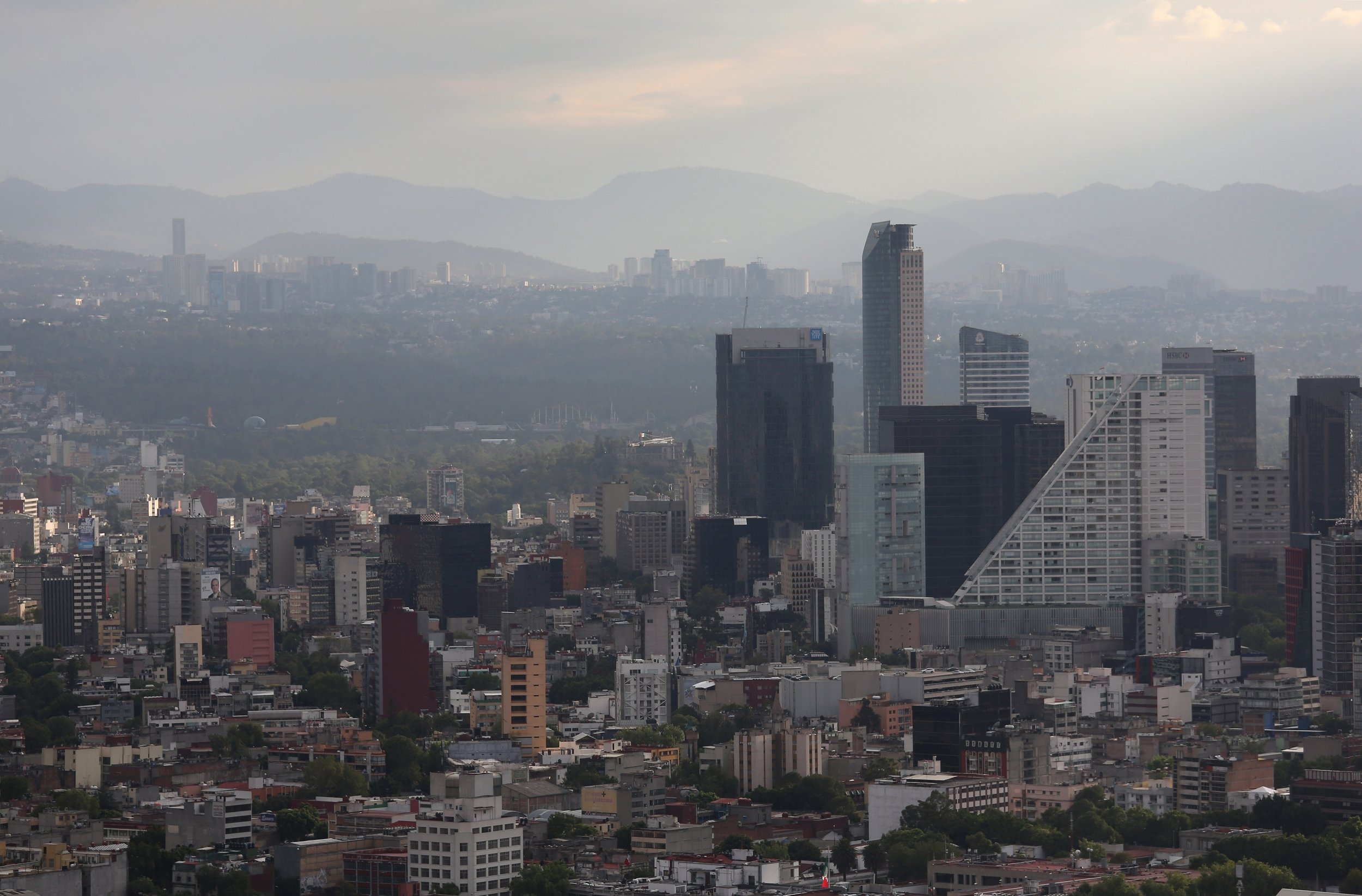 Mexico City Skyline, Travels, Sinking, Drinking Water, 2500x1650 HD Desktop
