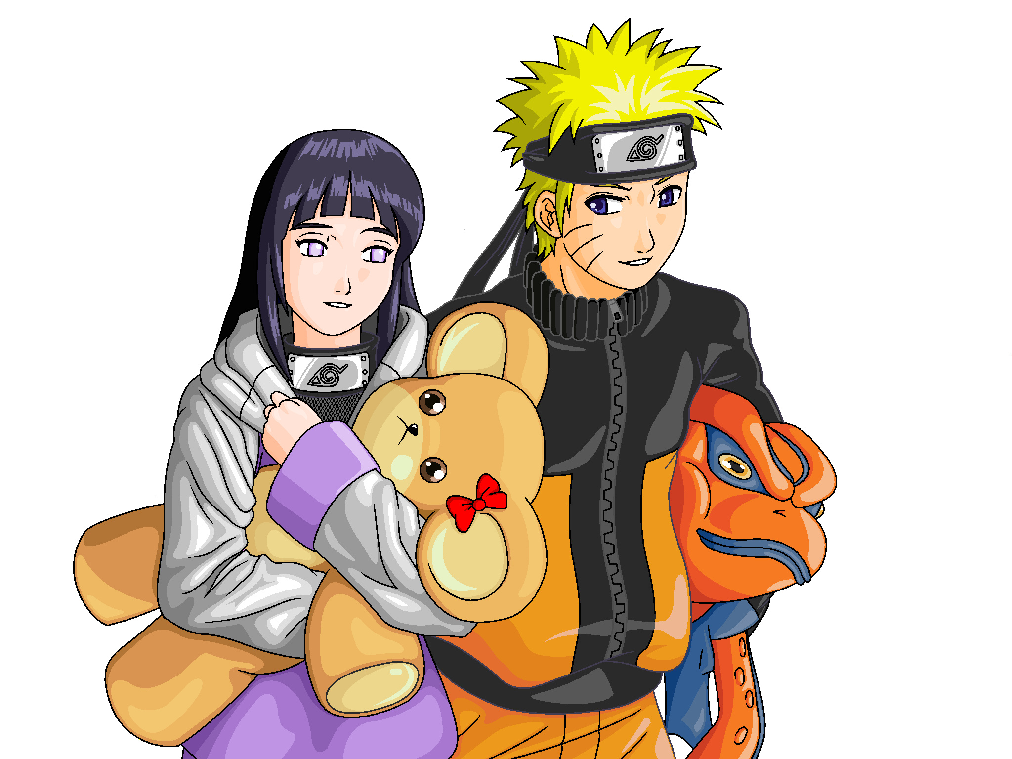 Hinata (Naruto), Dynamic duo, Naruto and Hinata, Epic anime wallpaper, 2050x1540 HD Desktop