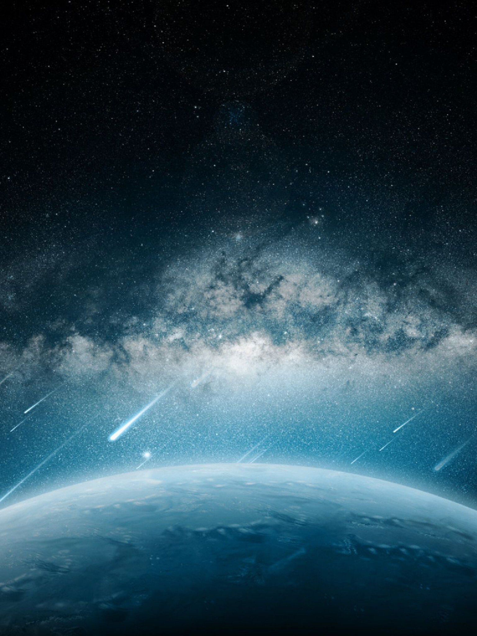Meteor: Celestial event, Space, Meteorite, Planet. 1540x2050 HD Wallpaper.