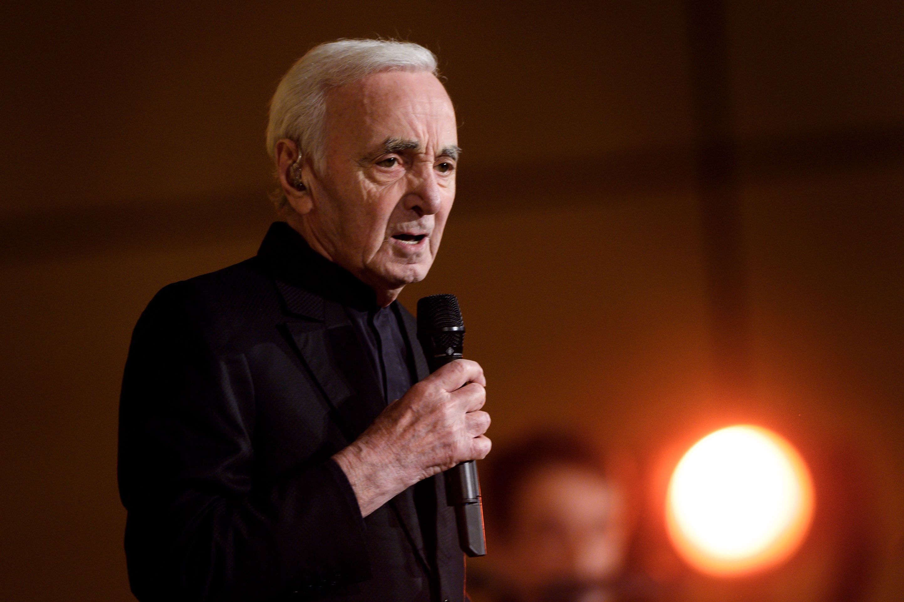 Charles Aznavour, Ethereal music, Timeless ballads, Soulful performances, 2890x1930 HD Desktop
