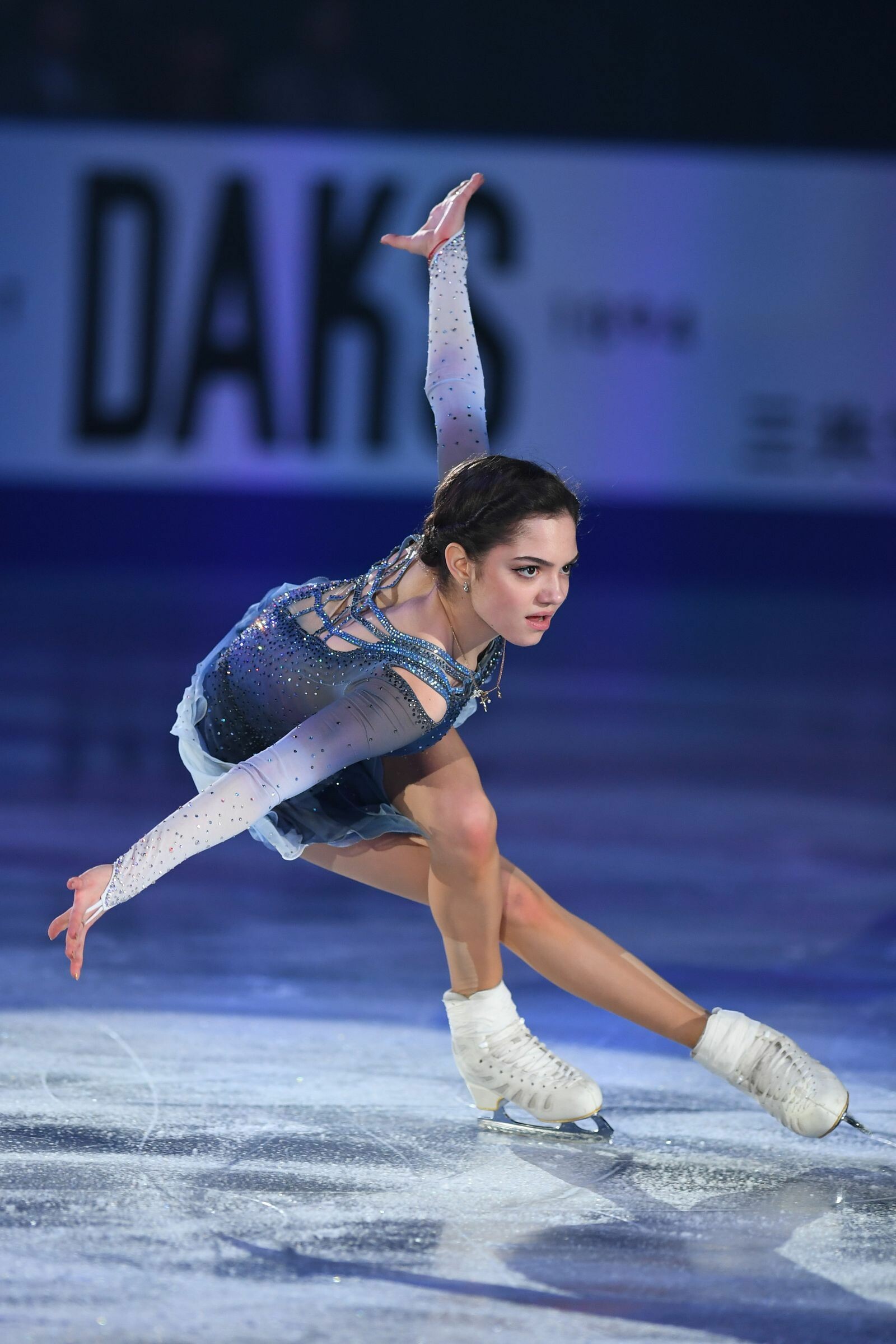 Evgenia Medvedeva: World Champion figure skater, She won the 2015 World Junior Championships. 1600x2400 HD Background.