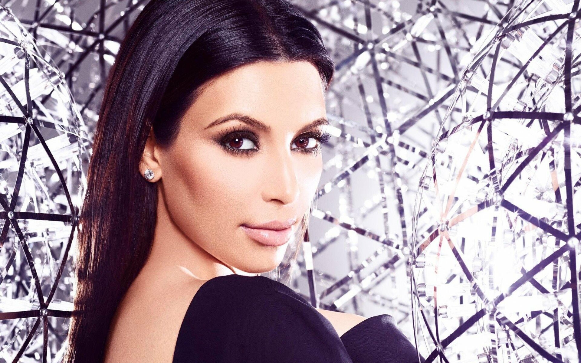 Kim Kardashian: An American businessperson, T.V. personality, and model. 1920x1200 HD Background.