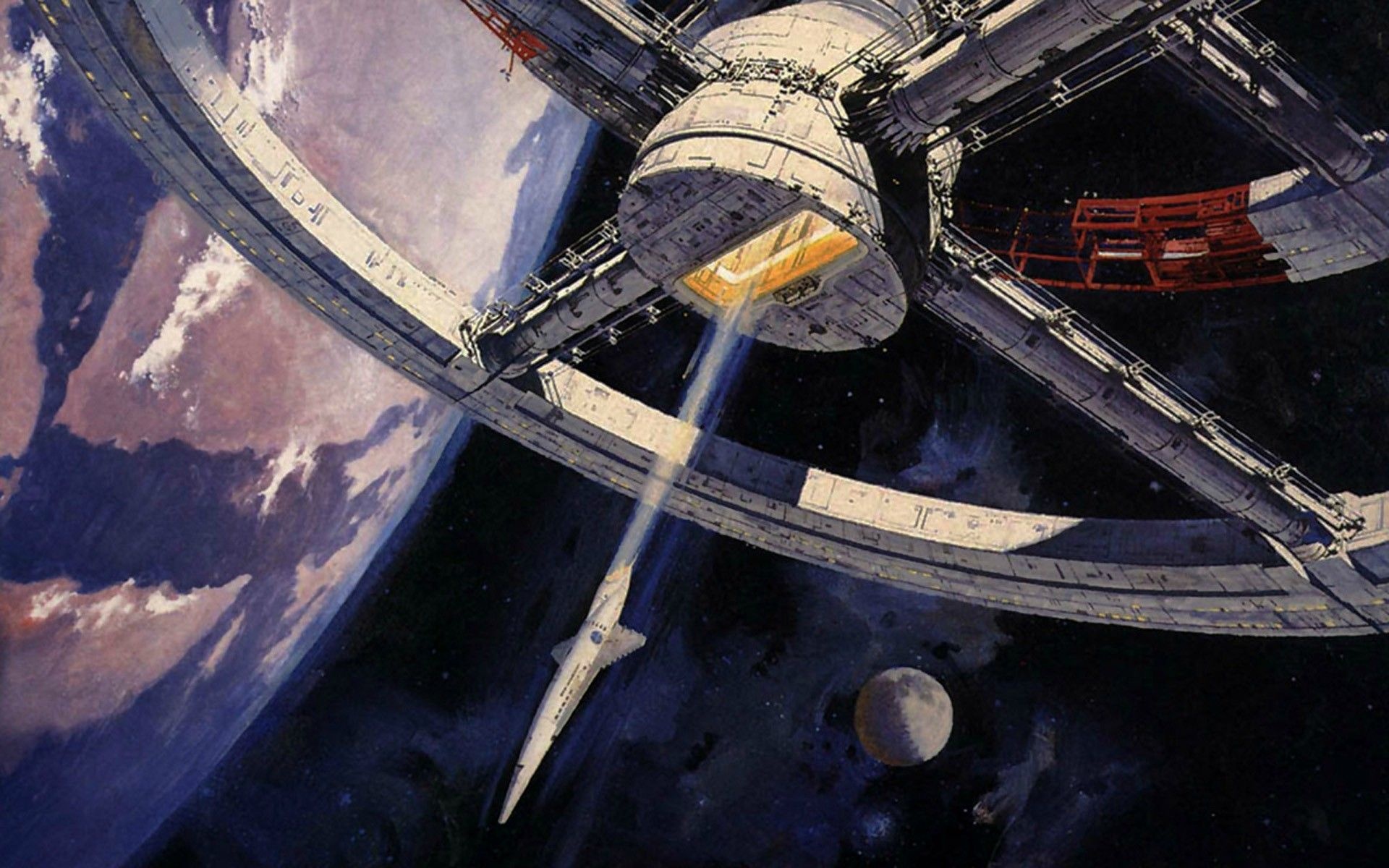 2001 Space Odyssey art, Science fiction classic, Cinematic history, Space narrative, 1920x1200 HD Desktop