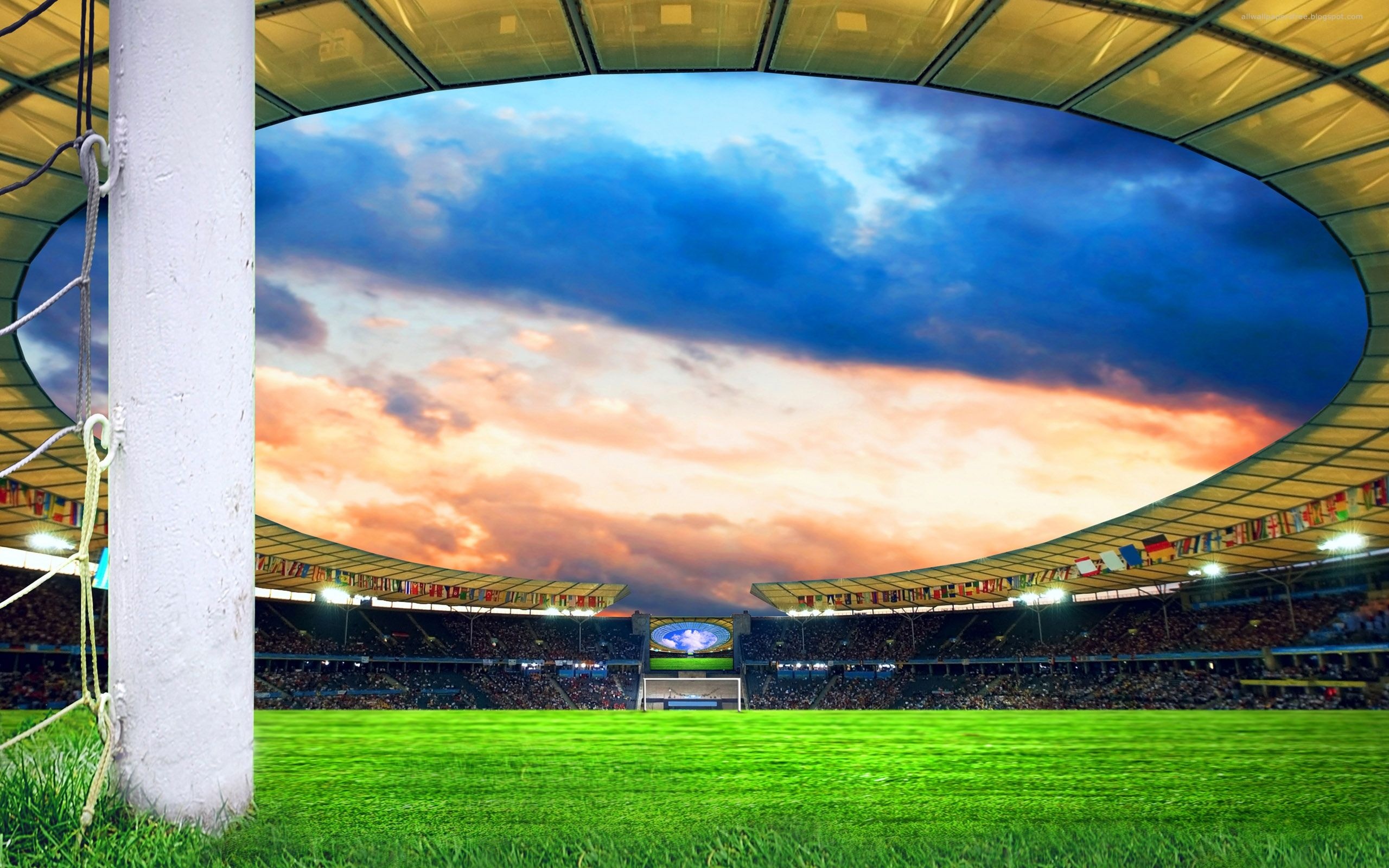 Football Stadium, Sport football, Ball wallpaper, Sporting excitement, 2560x1600 HD Desktop