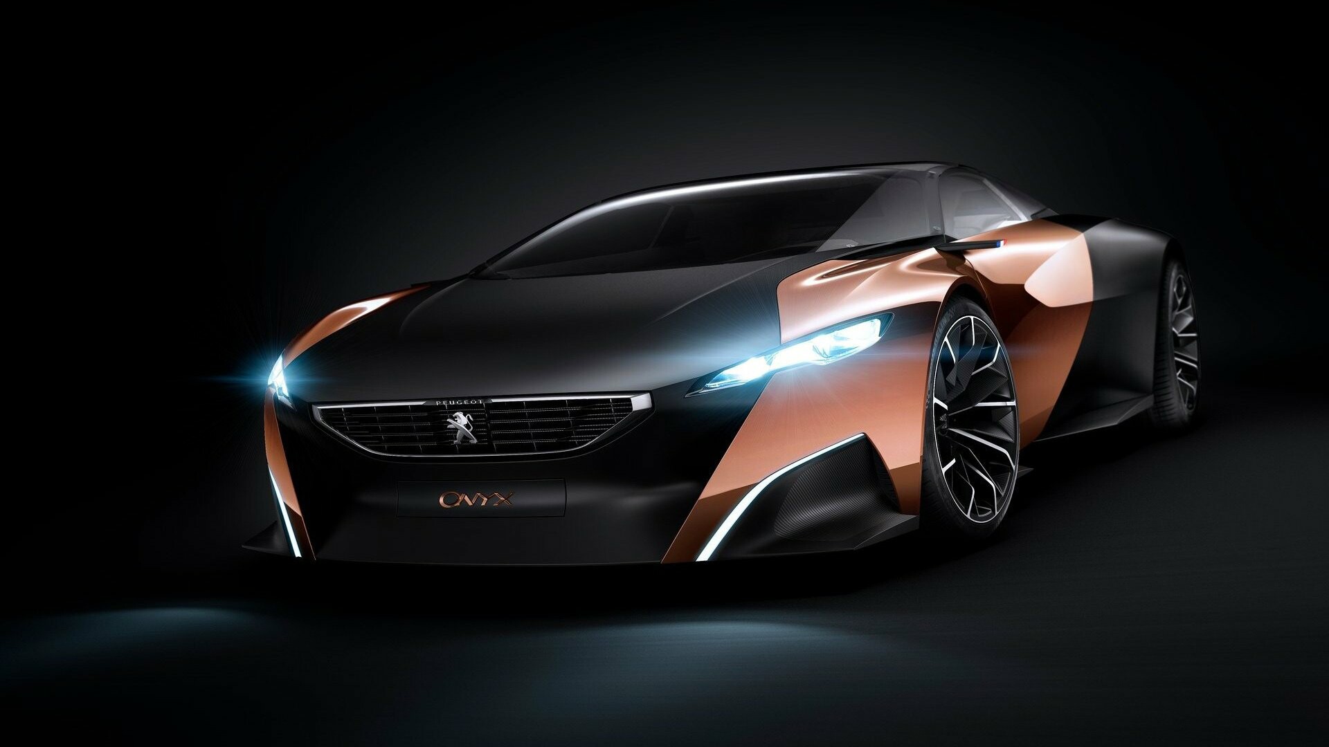 Peugeot: The company took over Citroën completely in 1975, Onyx. 1920x1080 Full HD Background.