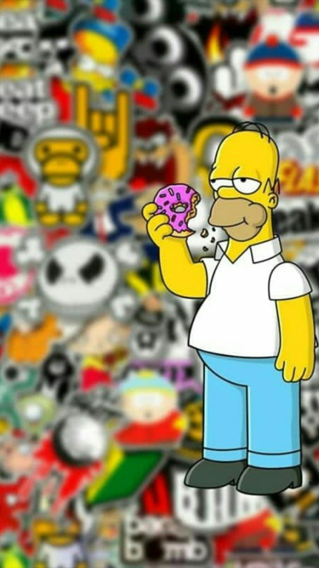 Homer Simpson, Animation, Cartoon wallpapers, iPhone wallpaper, 1080x1920 Full HD Phone