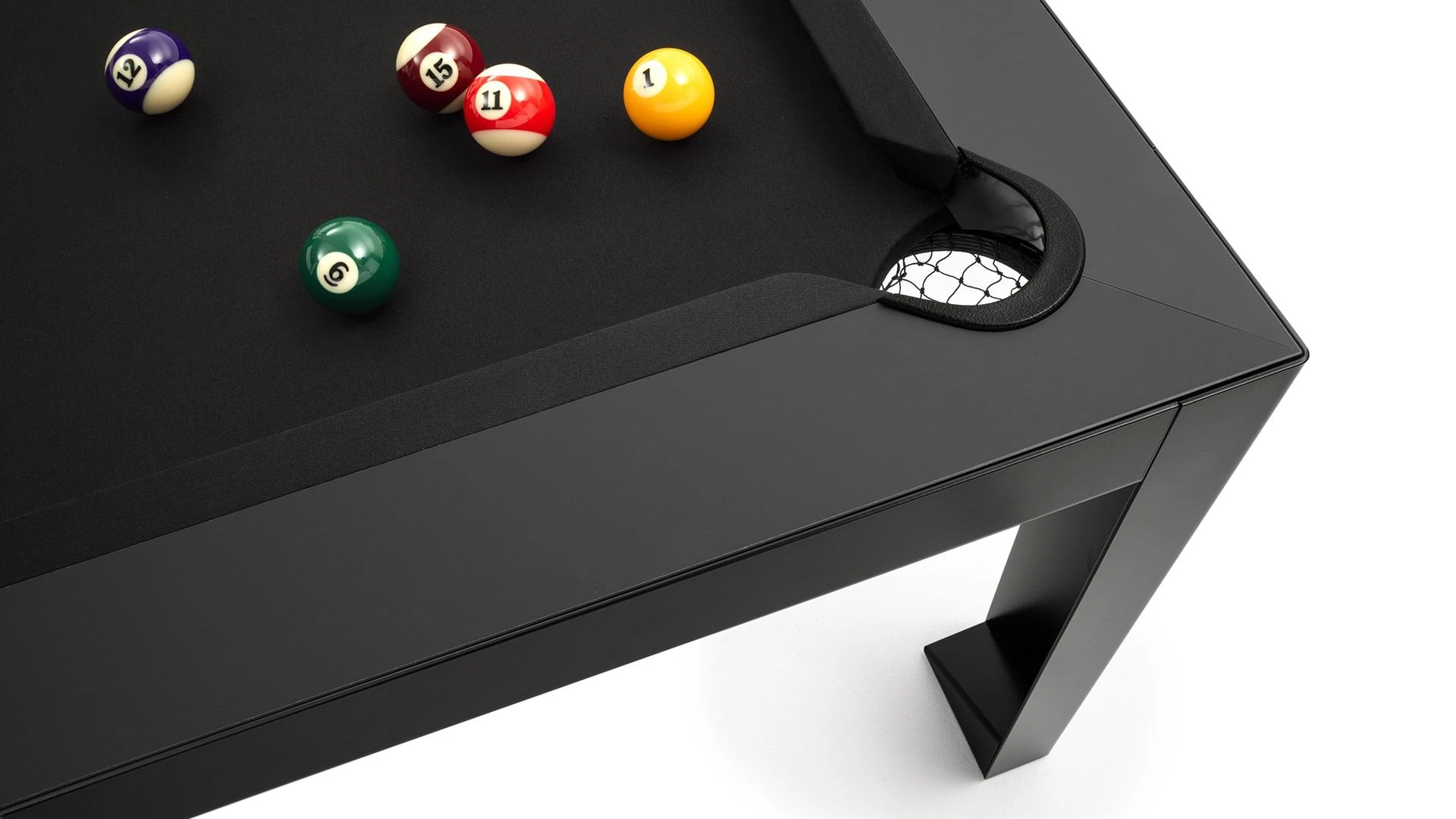 Billiards: Minimalistic modern monochrome eight-ball table, Recreational activity and cue sport. 1920x1080 Full HD Wallpaper.