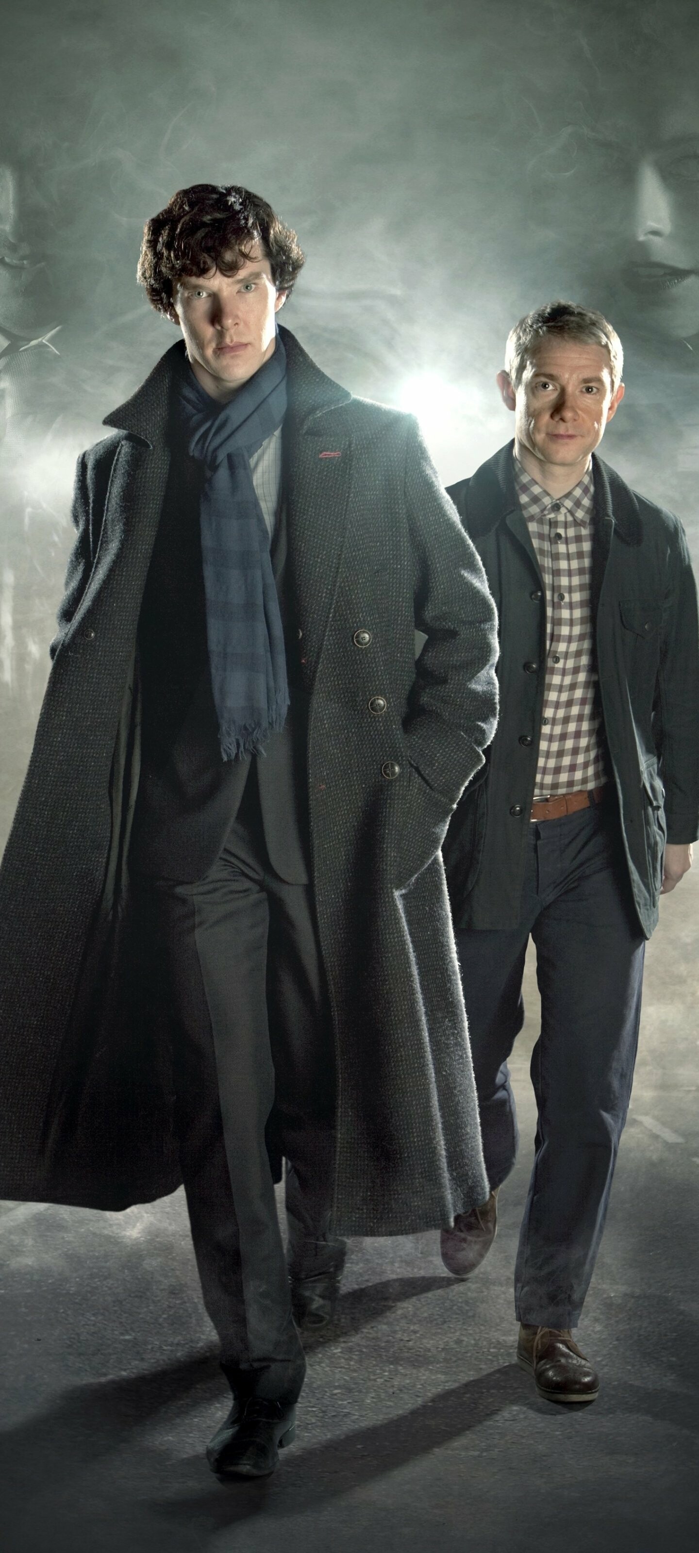 Sherlock (TV Series): TV show, Martin Freeman as Doctor John Watson. 1440x3200 HD Wallpaper.