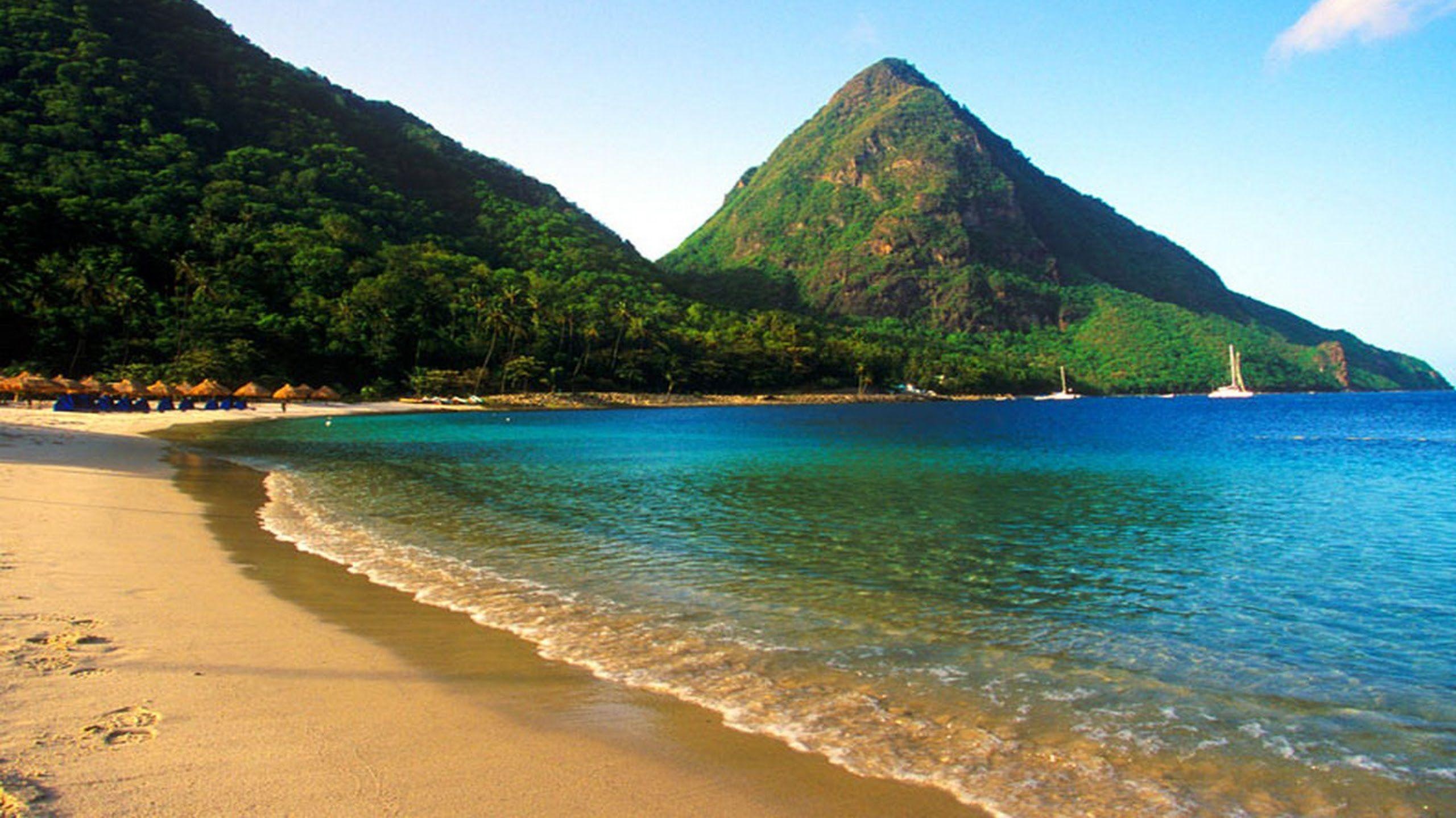 Castries, Caribbean beauty, St. Lucia charm, Tropical paradise, 2560x1440 HD Desktop