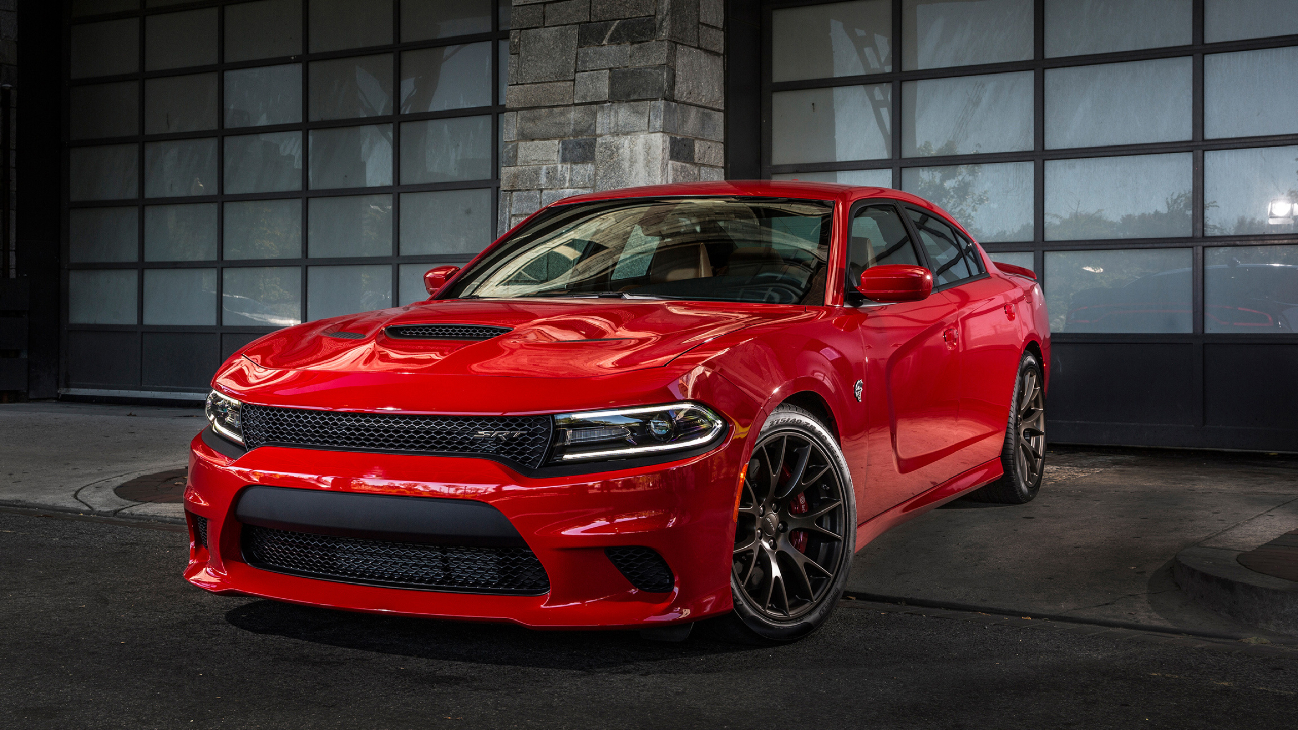 Dodge Charger, Red color, Stunning wallpaper, Powerful car, 2560x1440 HD Desktop