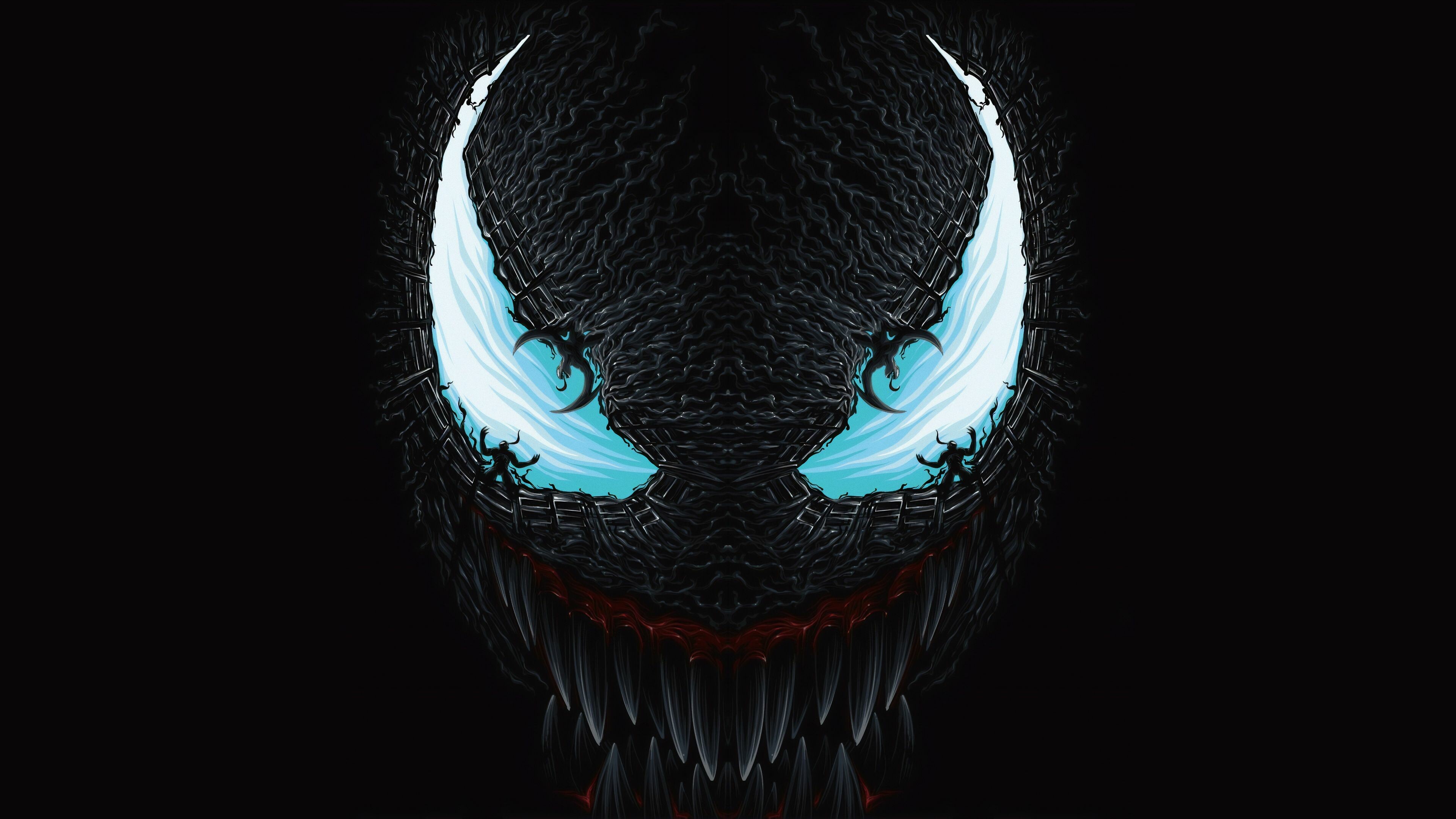 Venom: Eddie Brock is its second and best-known host, Marvel Comics. 3840x2160 4K Wallpaper.
