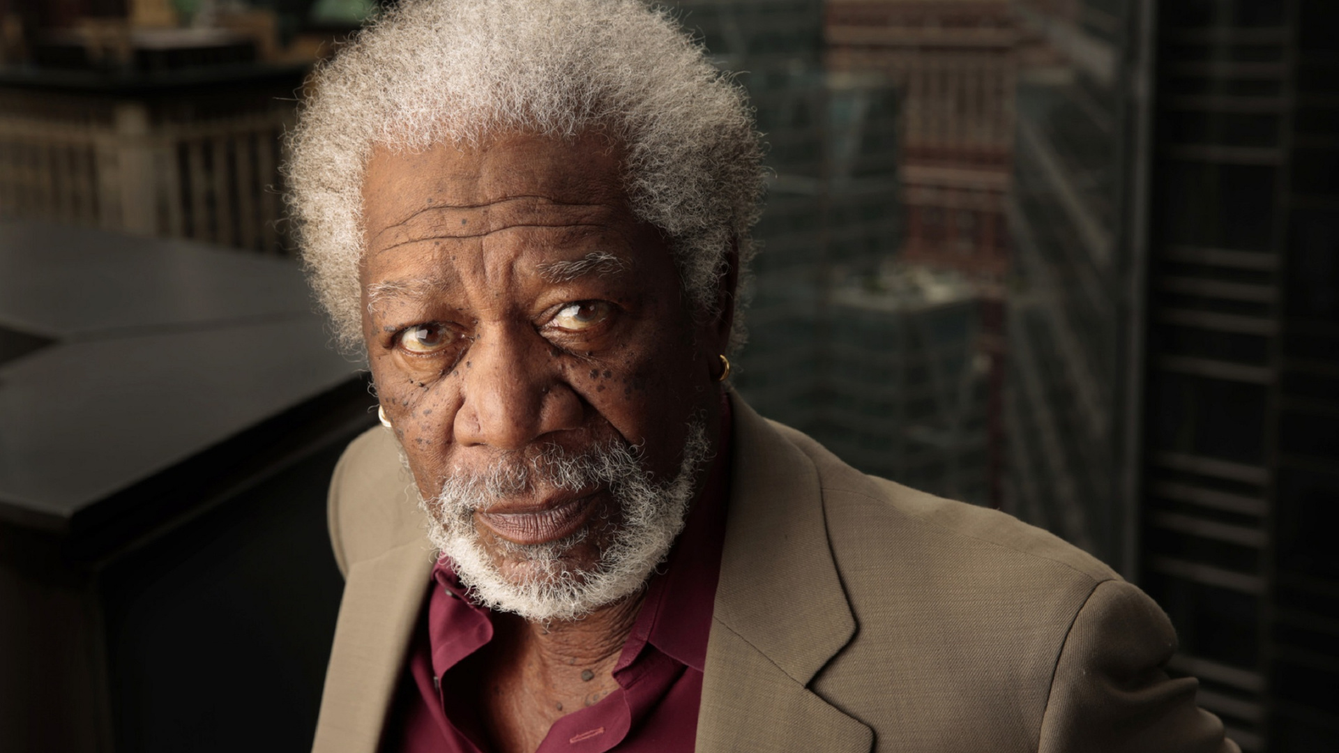 Morgan Freeman, High definition portraits, Acting genius, Diverse filmography, 1920x1080 Full HD Desktop