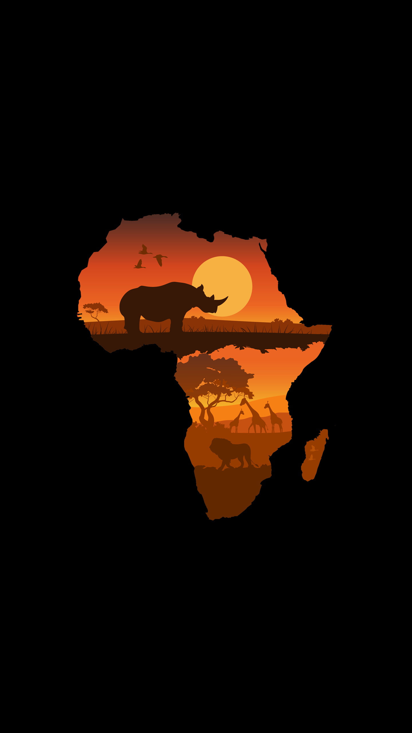 Africa wildlife safari, Artistic wallpaper, Stunning backgrounds, Exotic animal sightings, 1440x2560 HD Handy