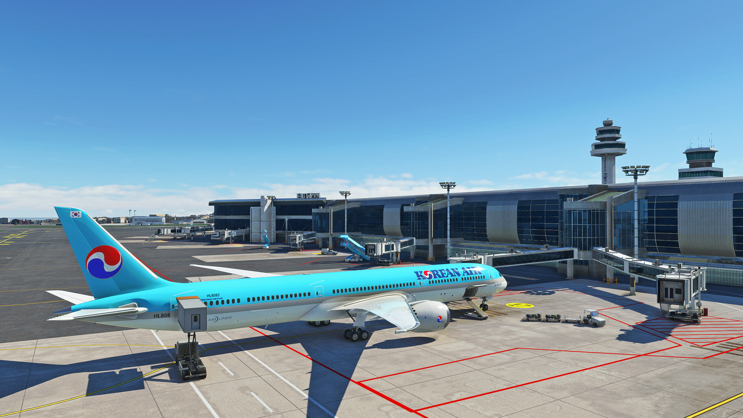 Korean Air, Flight simulation community, Aviation enthusiasts, Virtual flying experience, 2560x1440 HD Desktop