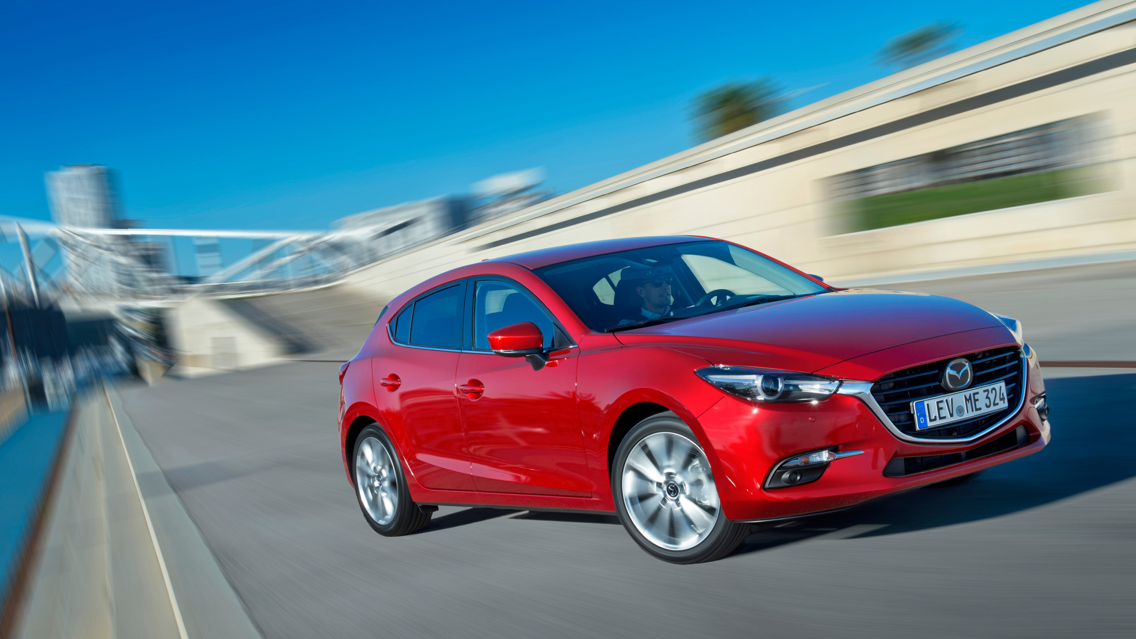 Mazda 3, High-resolution wallpapers, Sleek design, Dynamic performance, 3840x2160 4K Desktop