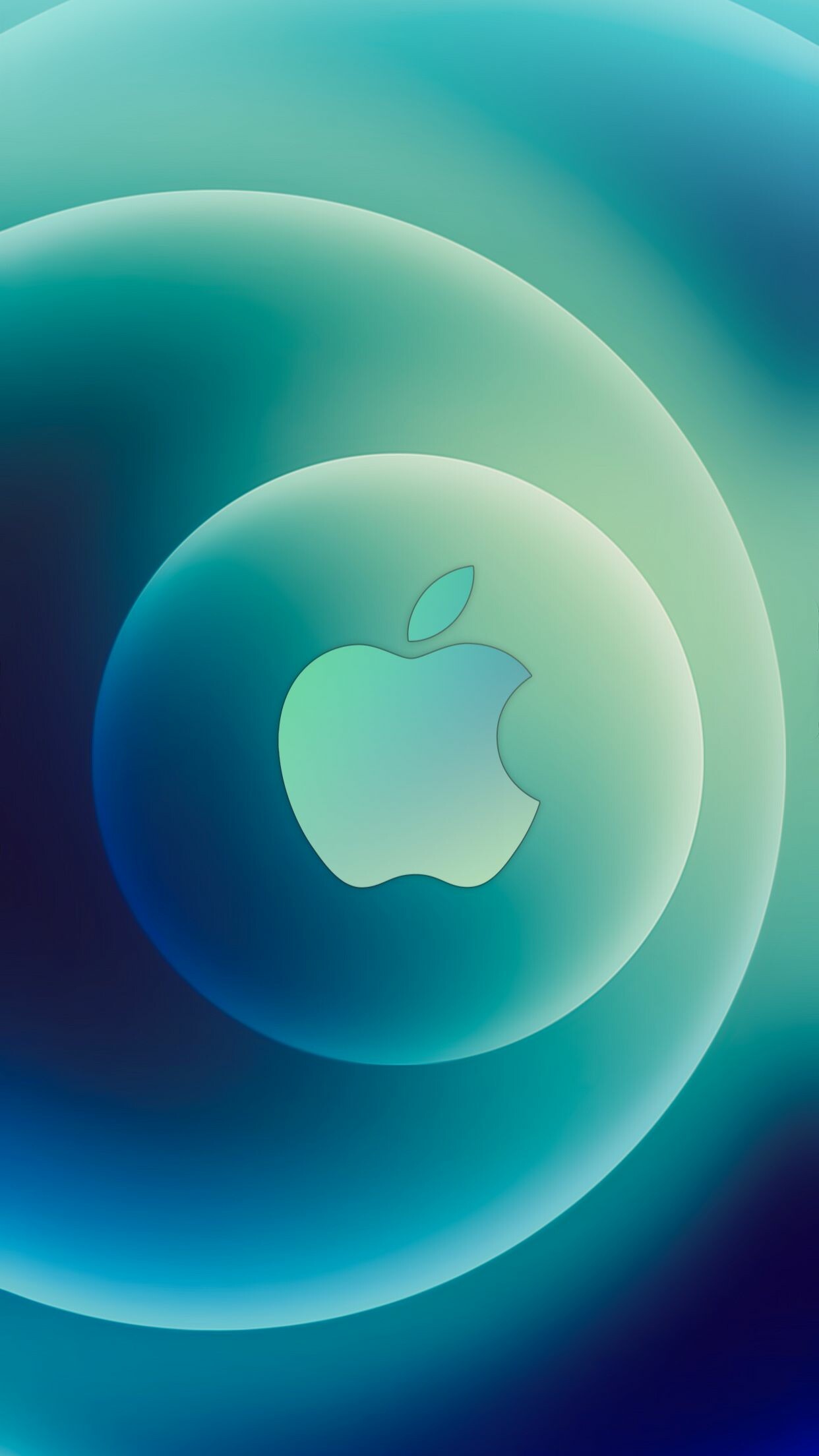 Apple Logo: Company known for its innovative products, iPhone 12. 1250x2210 HD Background.