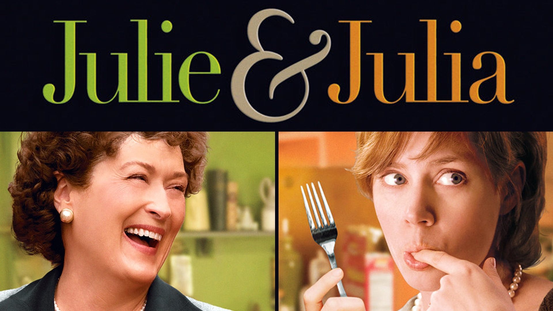 Julie and Julia: The life of young New Yorker Julie Powell, who aspires to cook all 524 recipes in Child's cookbook in 365 days. 1920x1080 Full HD Background.