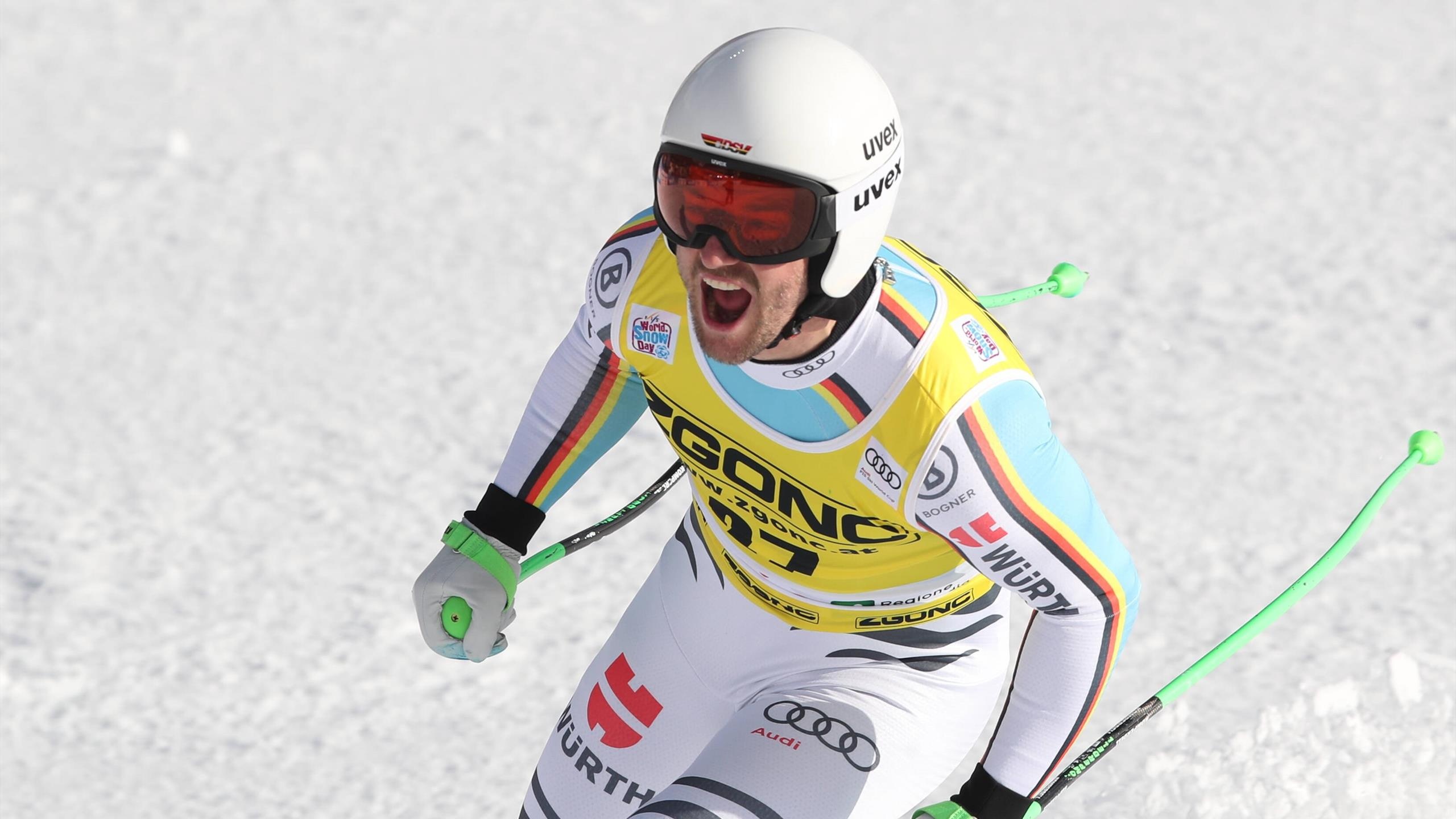 Slalom: Lienz, Dominik Schwaiger, Discipline involving downhill between poles or gates, German team. 2560x1440 HD Wallpaper.