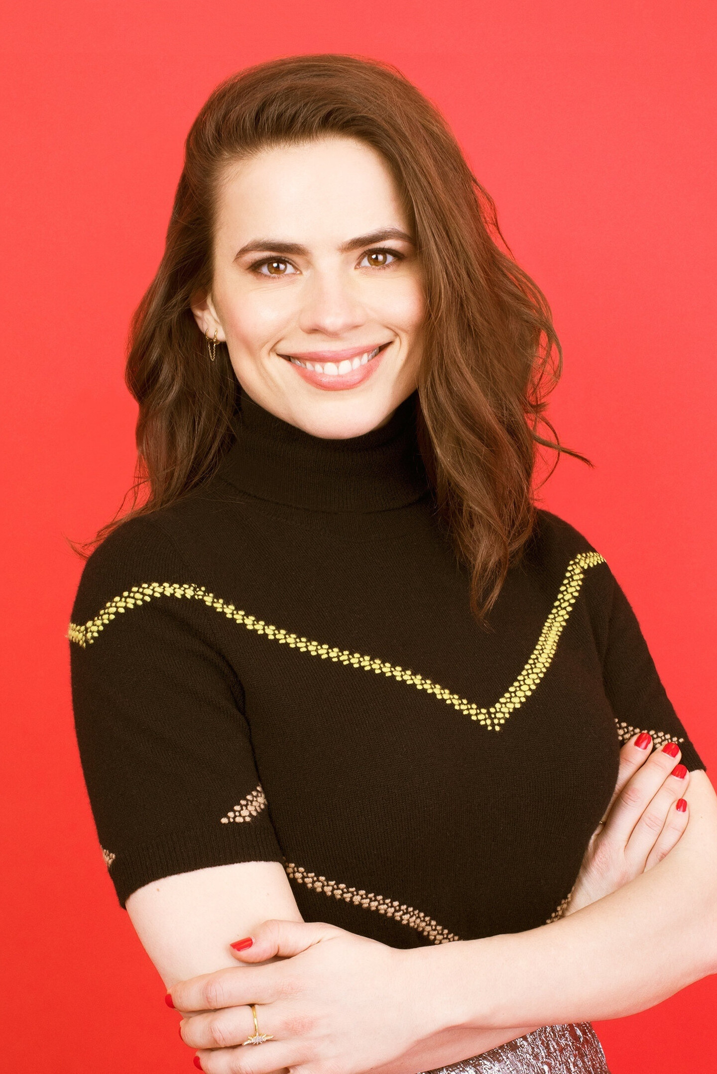 Hayley Atwell: A British and American actress who was cast as Evelyn Robin in 2018 film Christopher Robin. 1440x2160 HD Background.
