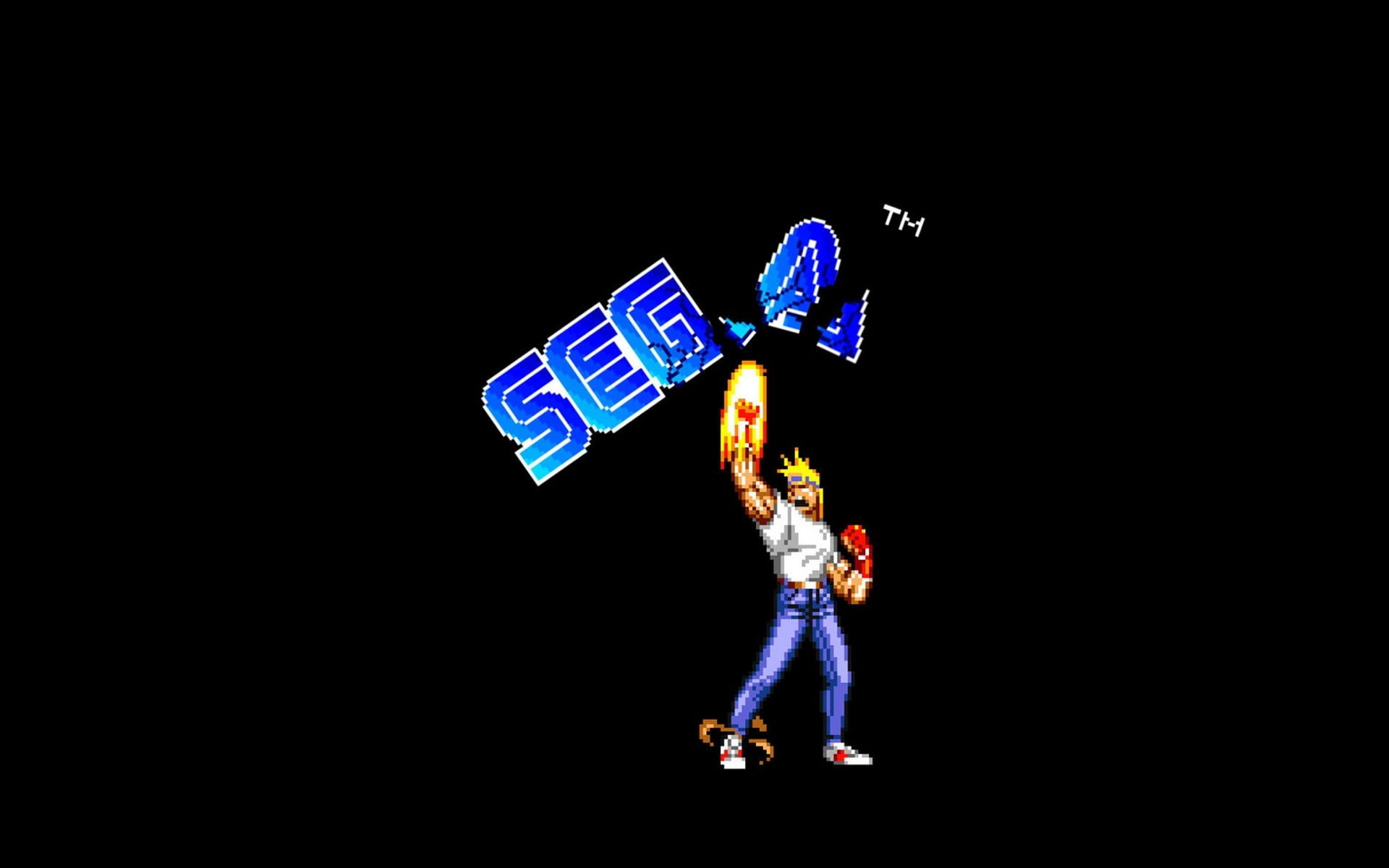 Sega logo, Streets of Rage, Simple background, 16-bit, 1920x1200 HD Desktop