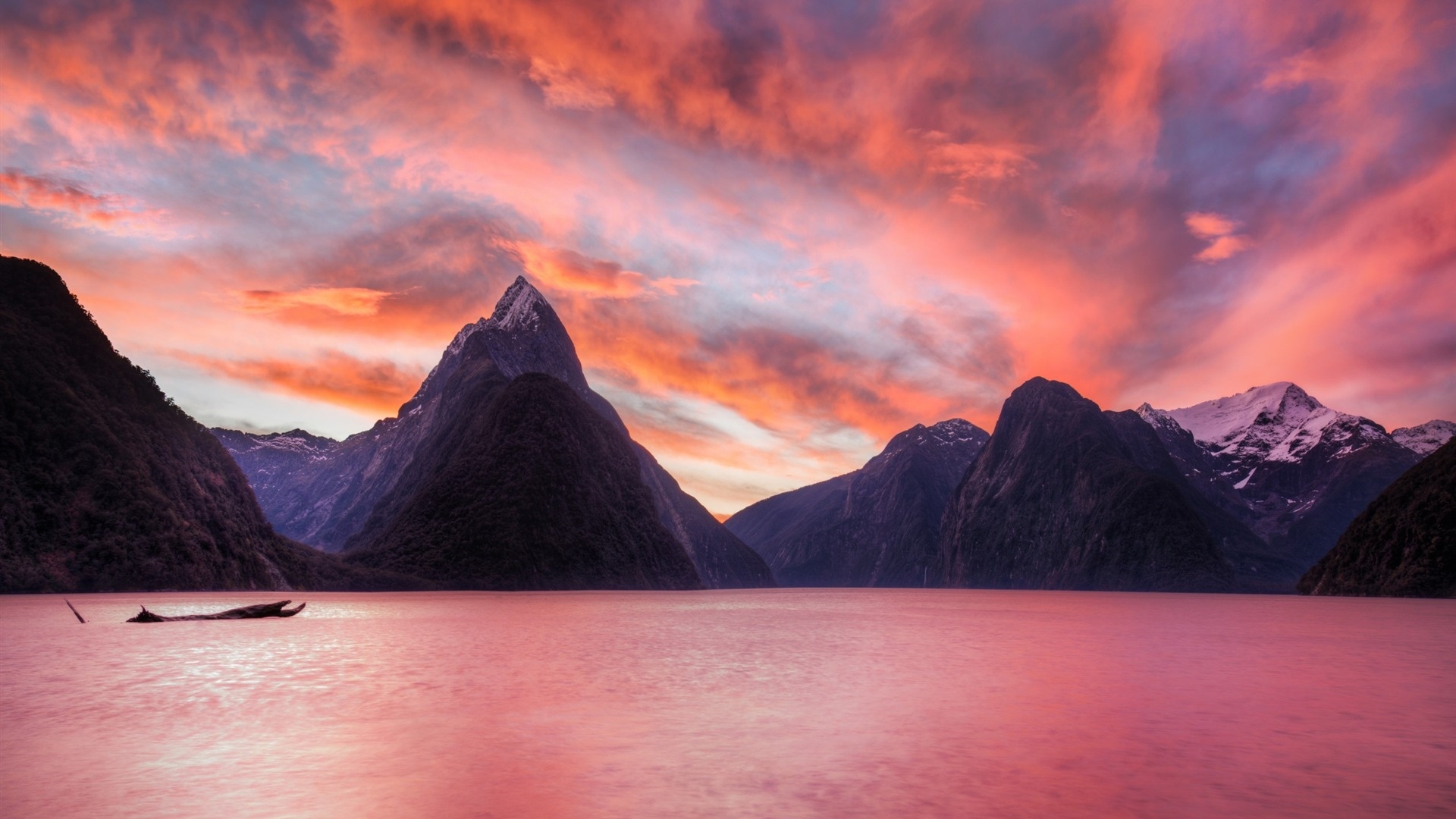 Fiordland National Park, New Zealand fjord, Breathtaking scenery, Natural serenity, 1920x1080 Full HD Desktop