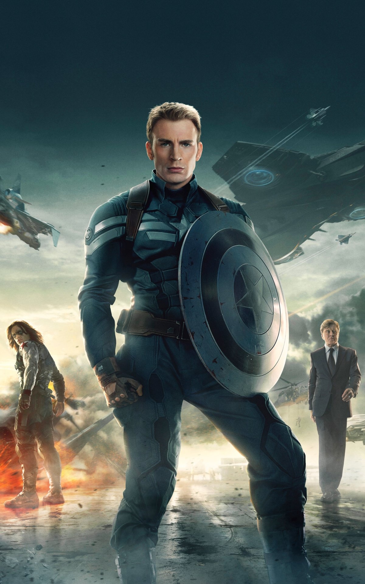 Winter Soldier, Captain America, Official movie stills, Thriller, 1200x1920 HD Handy