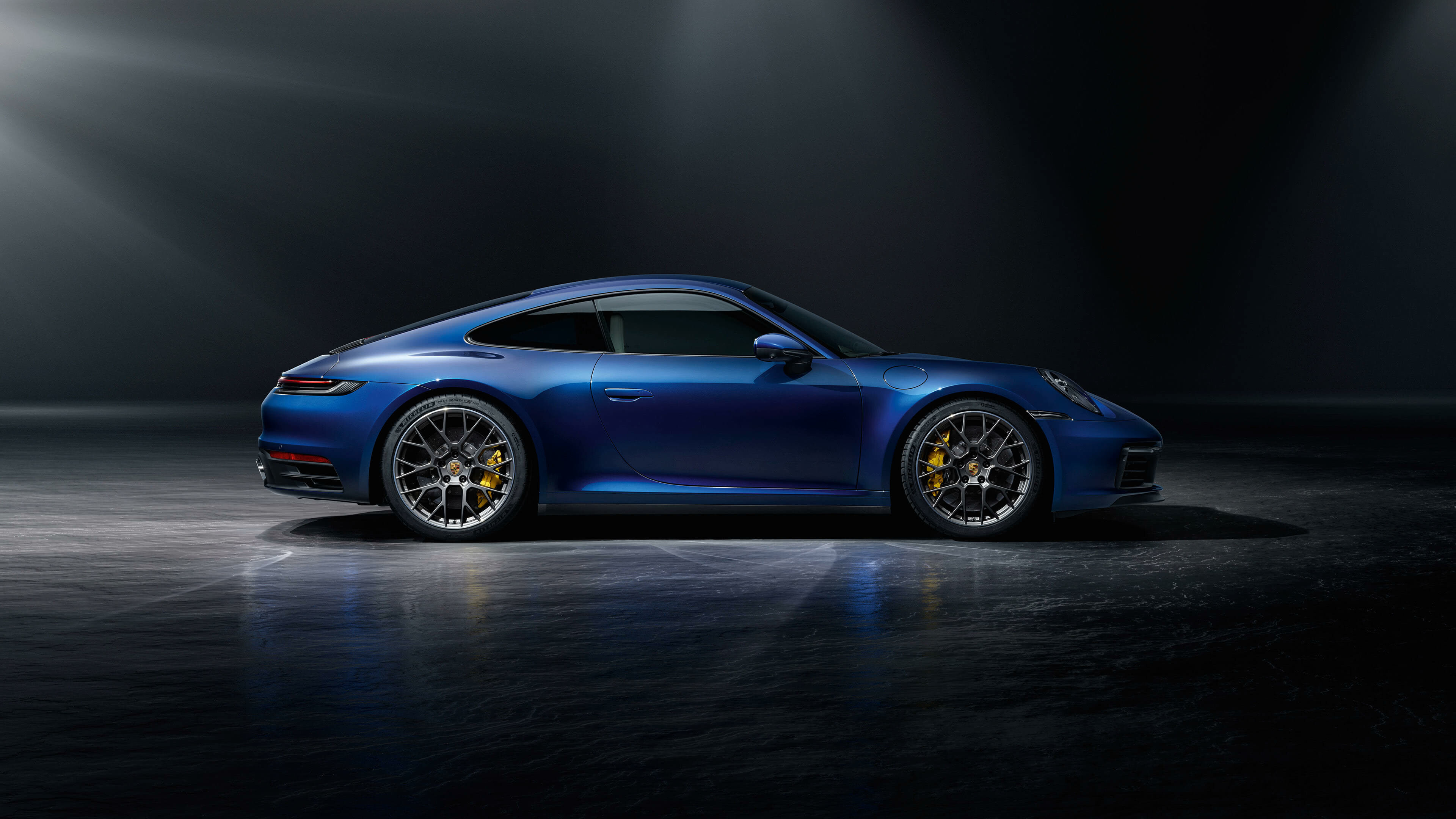 Porsche: 911 Carrera S, Automotive design. 3840x2160 4K Background.