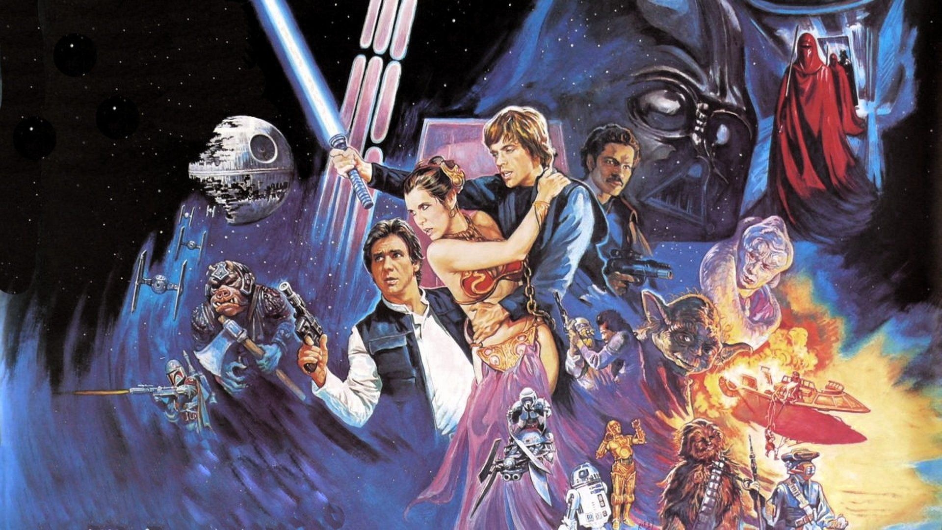 Star Wars saga, Epic conclusion, Galactic battle, Iconic characters, 1920x1080 Full HD Desktop